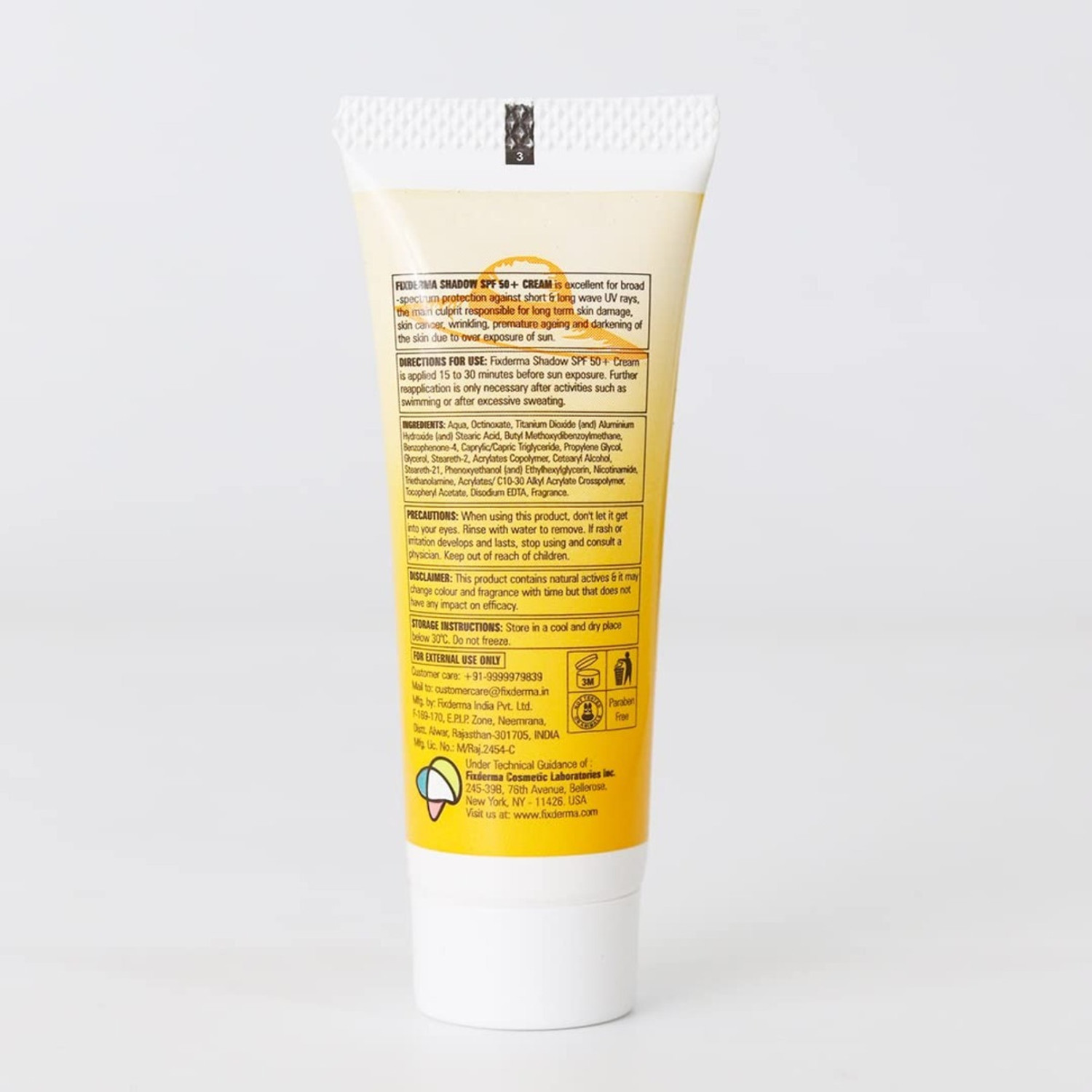 Image of Fixderma Sunscreen - SPF 50 PA+++ Shadow Sunscreen SPF 50+ Cream, for Dry Skin UVA UVB Protection