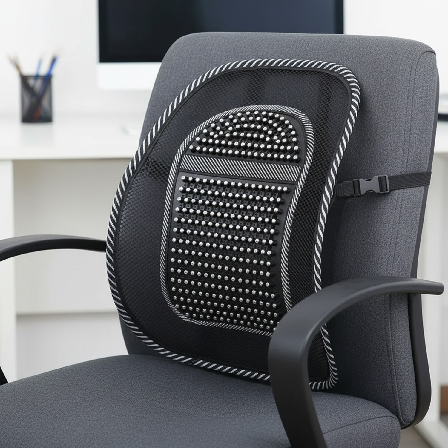 Image of Tender Care Lumbar Support for Office Chair | Back Pillow for Car | Provides Low Back Support Back / Lumbar Support (Multicolor)