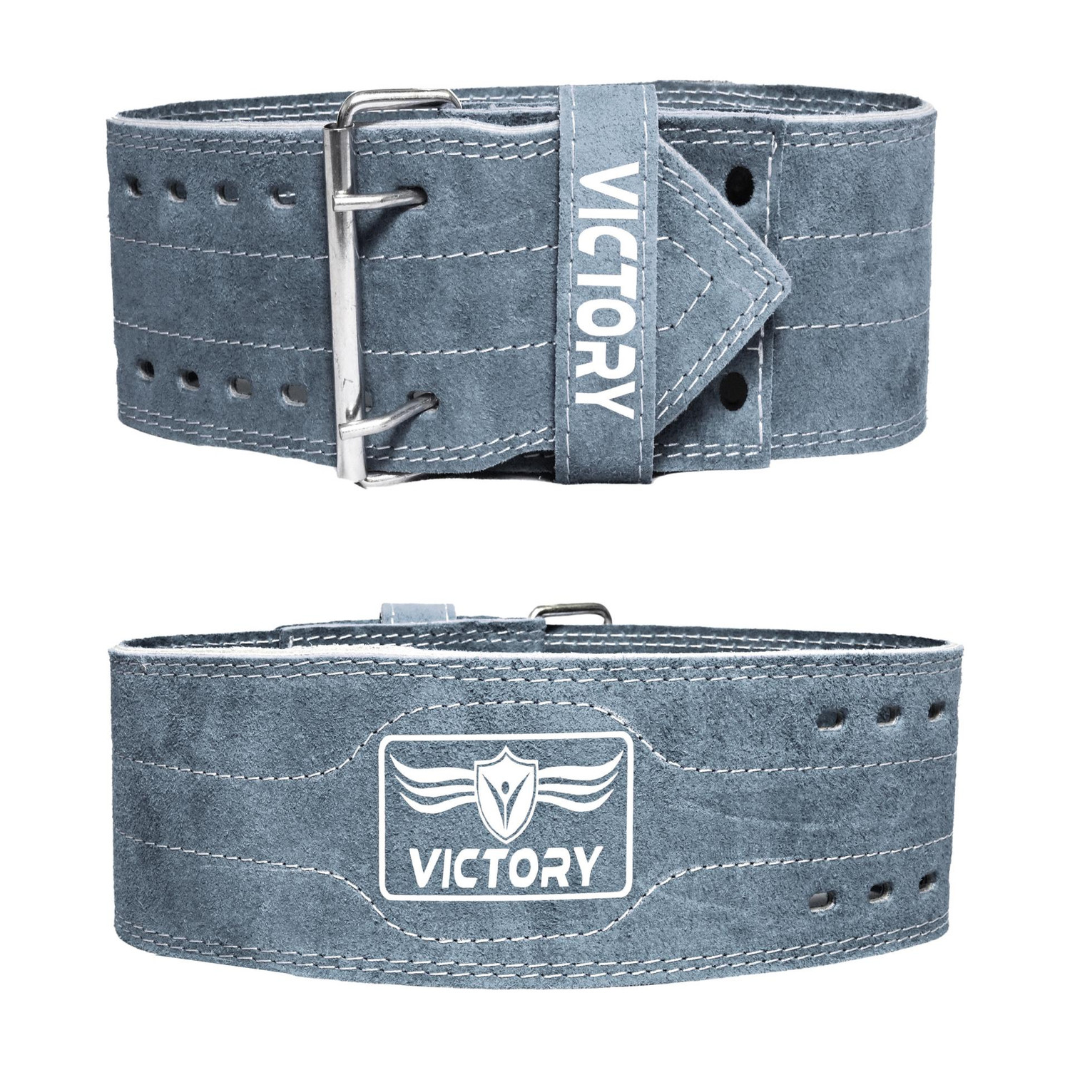 VICTORY Pro Genuine Leather Weight Lifting Belt 4" inch Durable Comfor