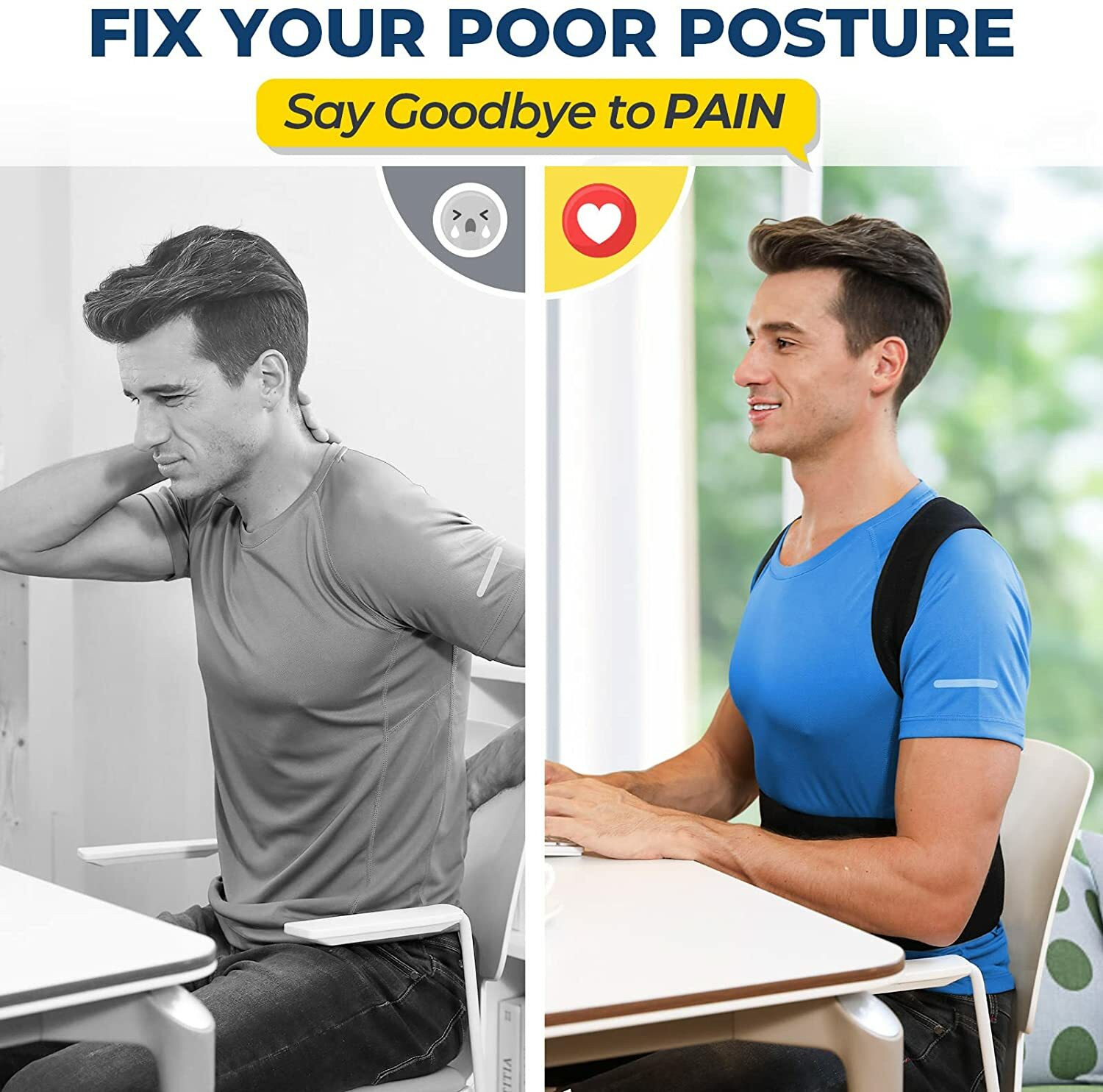 Image of ZCAREPHARMA Belt for men and women for back pain Back Support Posture Corrector