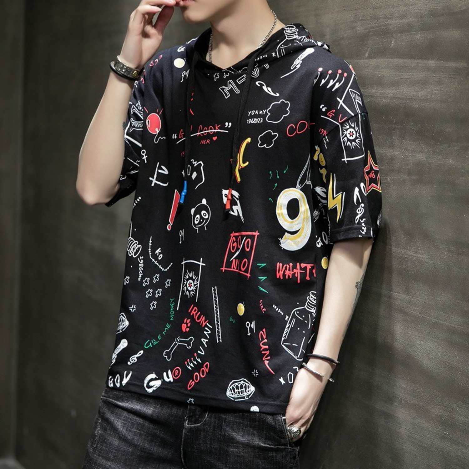 BadApes Half Sleeve Printed Men Sweatshirt Price History