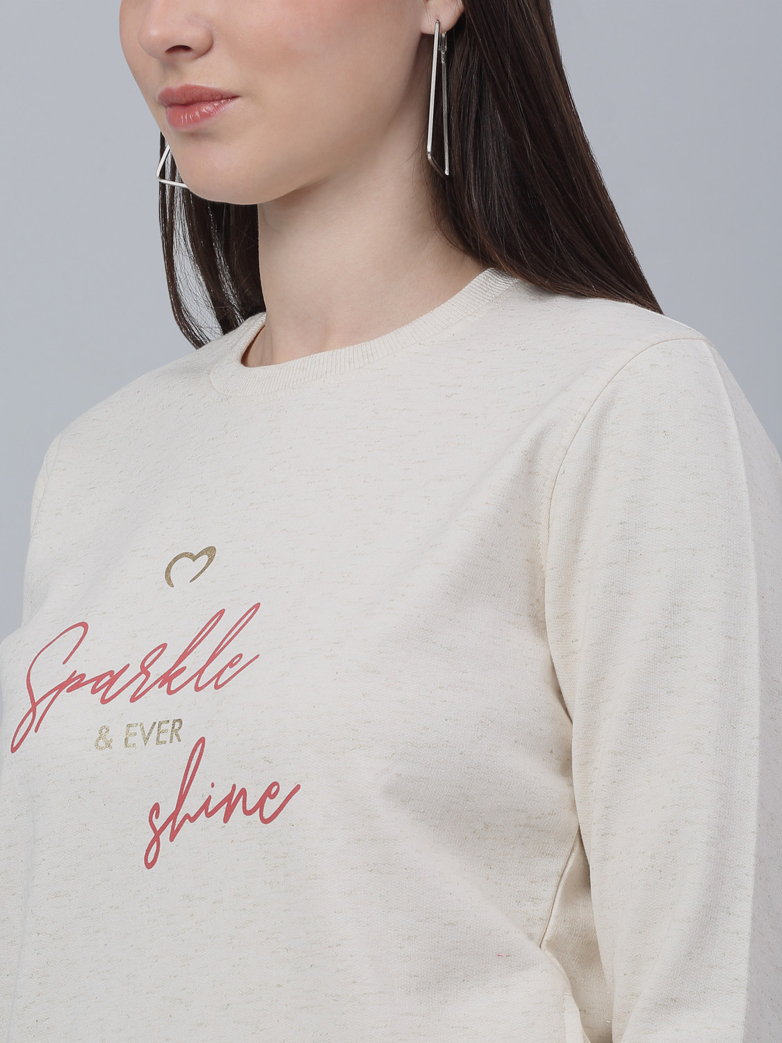 Image of CANTABIL Women Full Sleeve Printed Sweatshirt
