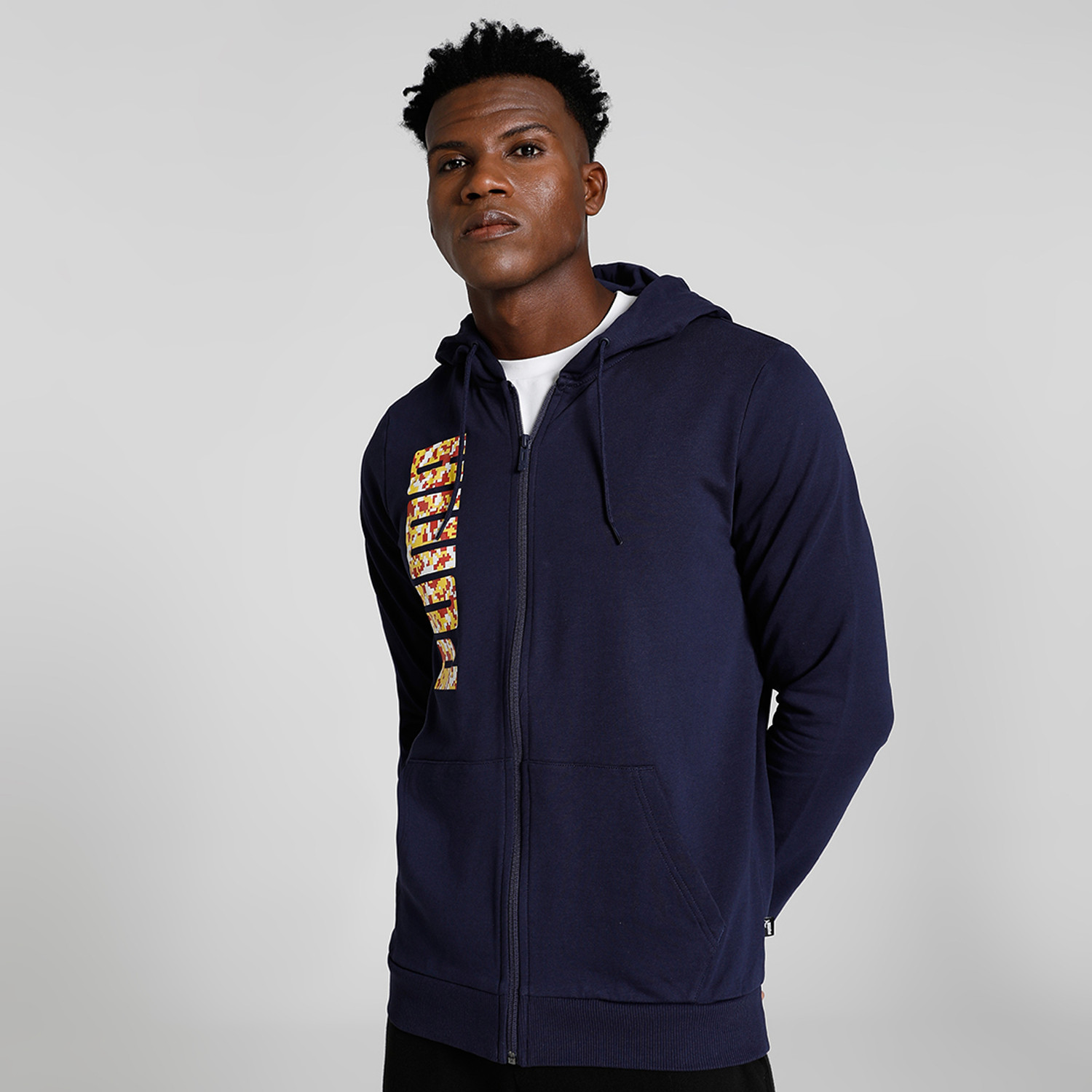 Image of PUMA Men Full Sleeve Color Block Sweatshirt
