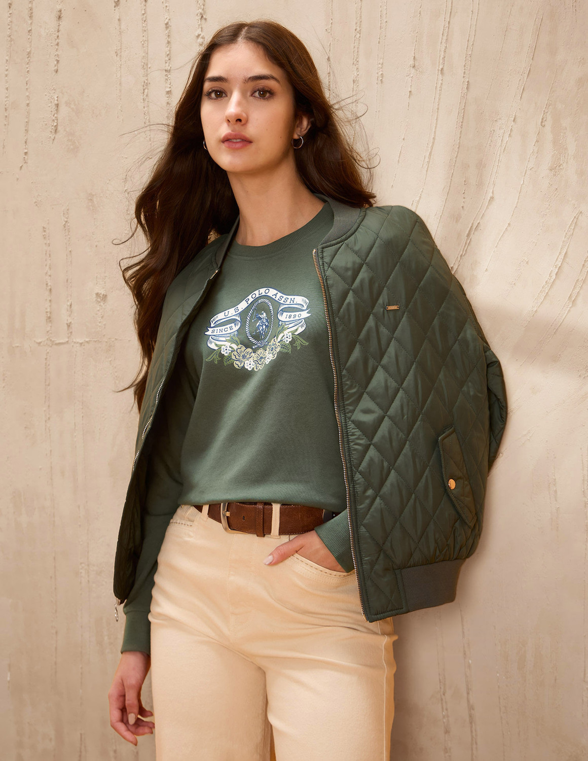 Image of CANTABIL Women Full Sleeve Printed Sweatshirt