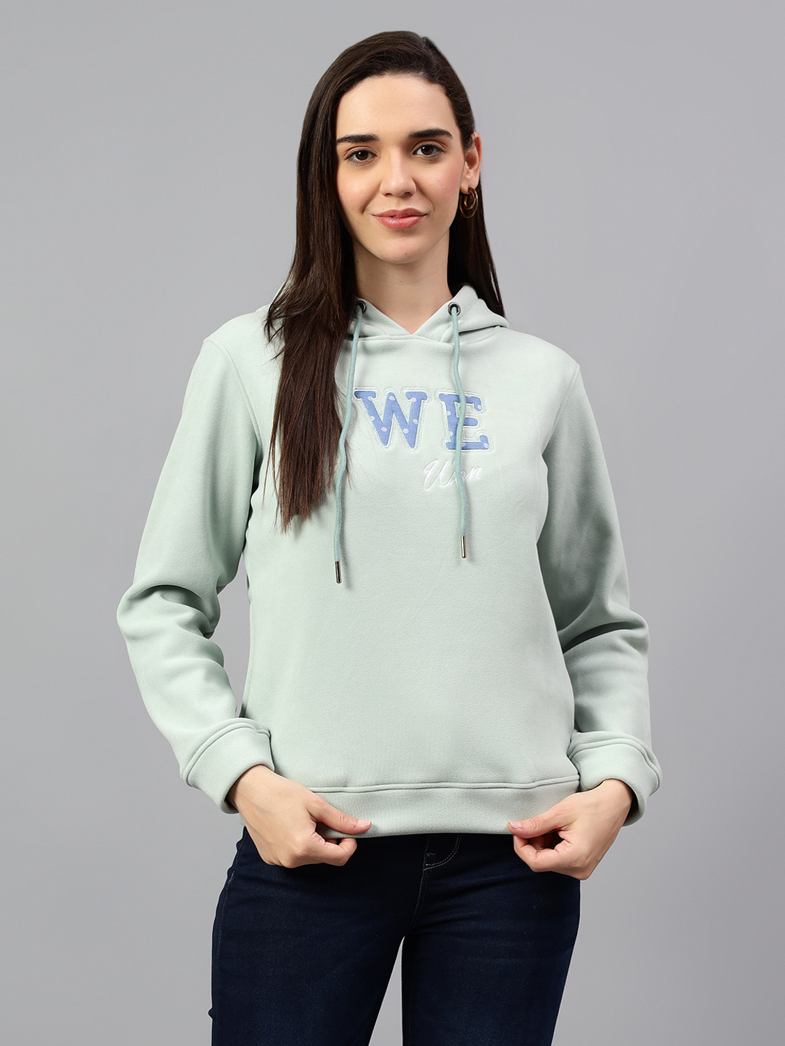Image of CANTABIL Women Full Sleeve Printed Sweatshirt