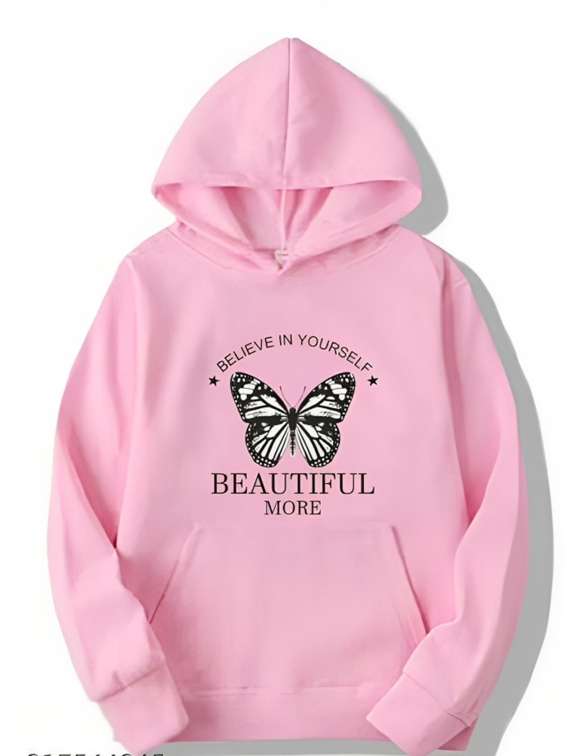 Image of EZYCLOTHING Women Full Sleeve Printed, Graphic Print Hooded Sweatshirt