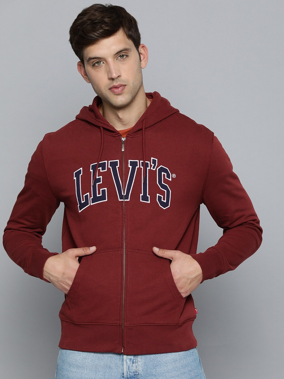 Levi's full sleeve store printed men's sweatshirt