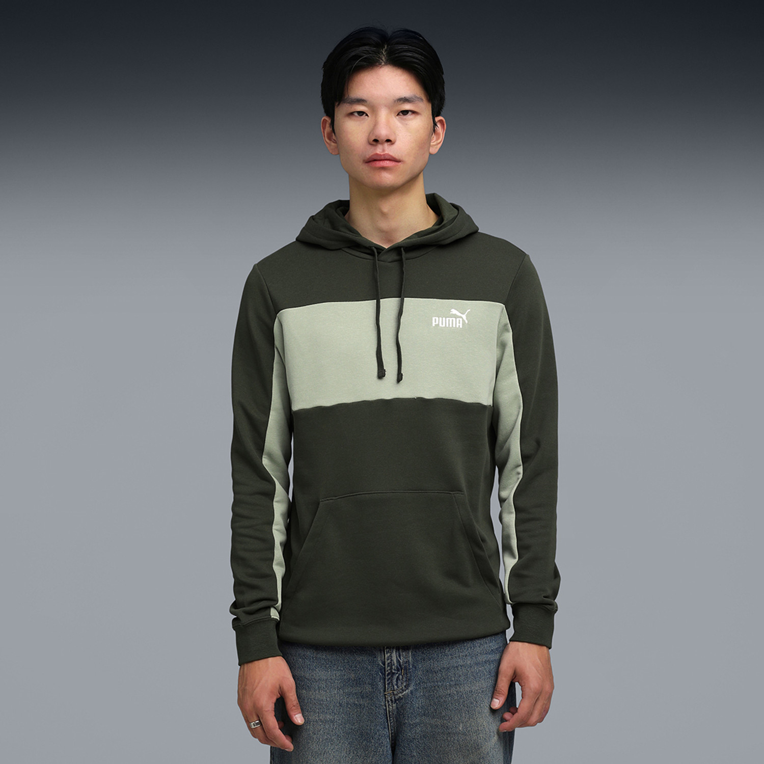 Image of PUMA Men Full Sleeve Color Block Sweatshirt