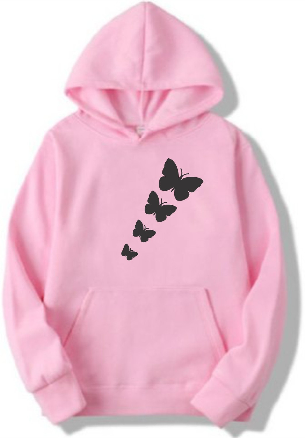 Image of EZYCLOTHING Women Full Sleeve Printed, Graphic Print Hooded Sweatshirt