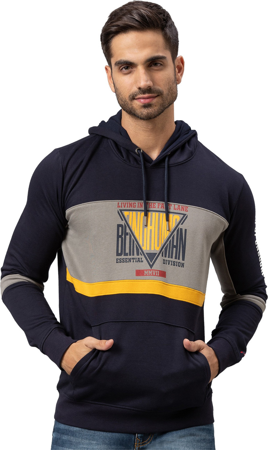 BEING HUMAN Full Sleeve Printed Men Sweatshirt Price History