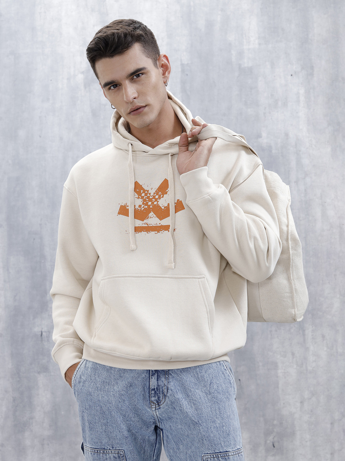 wrogn full sleeve solid men sweatshirt