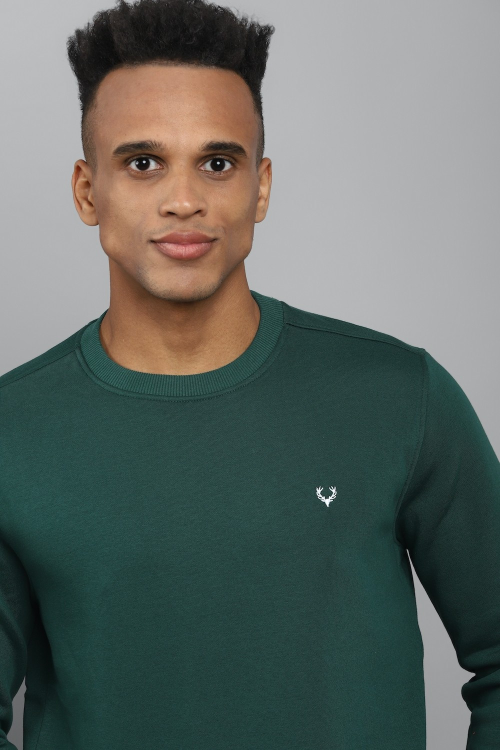 Allen solly full sleeve solid men sweatshirt cheap