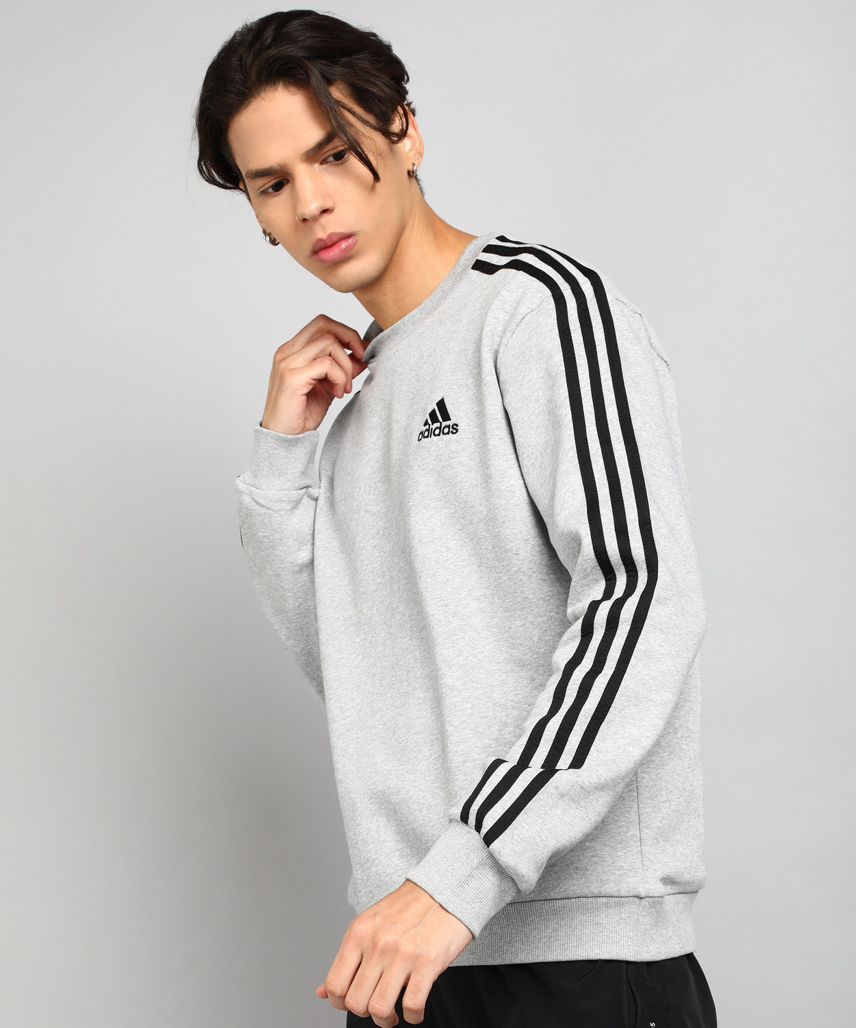 Adidas full sleeve solid men's sweatshirt online