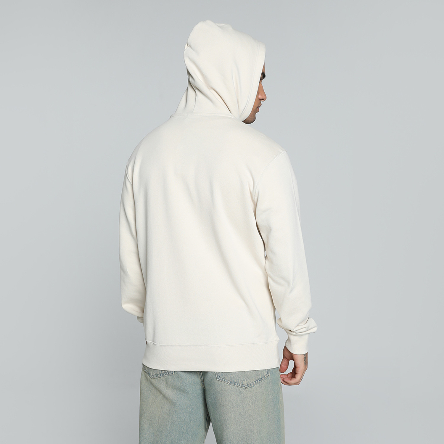 Image of PUMA Men Full Sleeve Graphic Print Hooded Sweatshirt