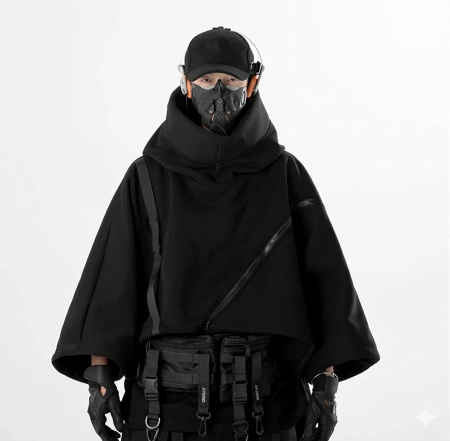 Image of navar Men Full Sleeve Solid Hooded Sweatshirt