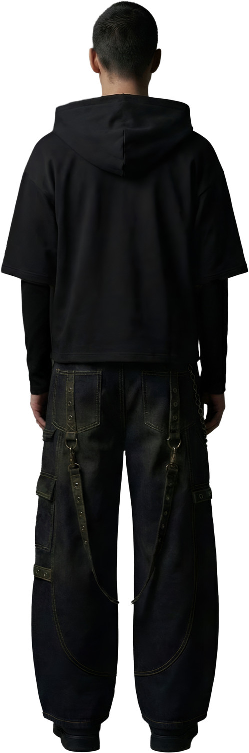 Image of navar Men Full Sleeve Solid Hooded Sweatshirt