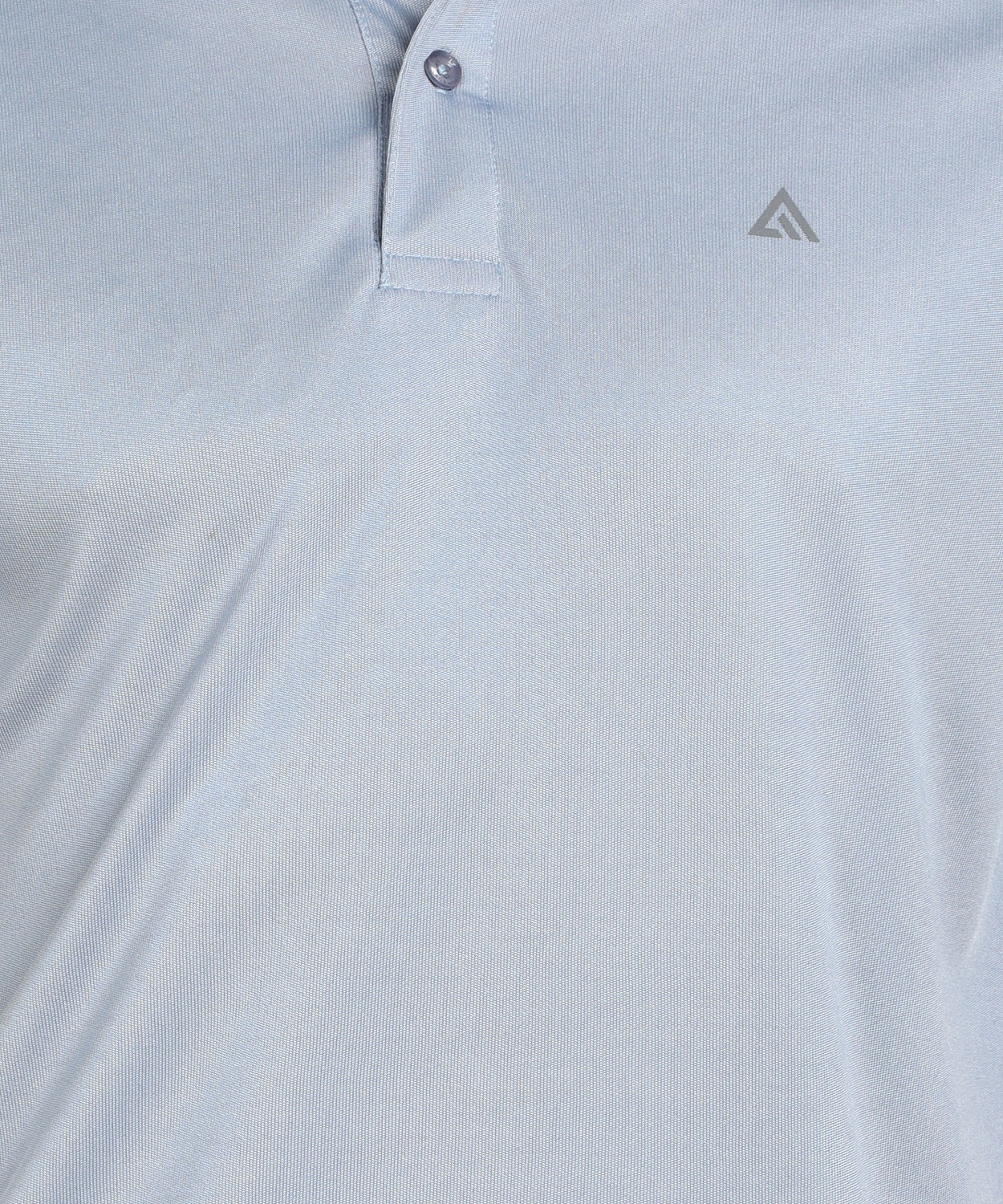 Image of Adrenex Solid Men Polo Neck Light Blue T-Shirt