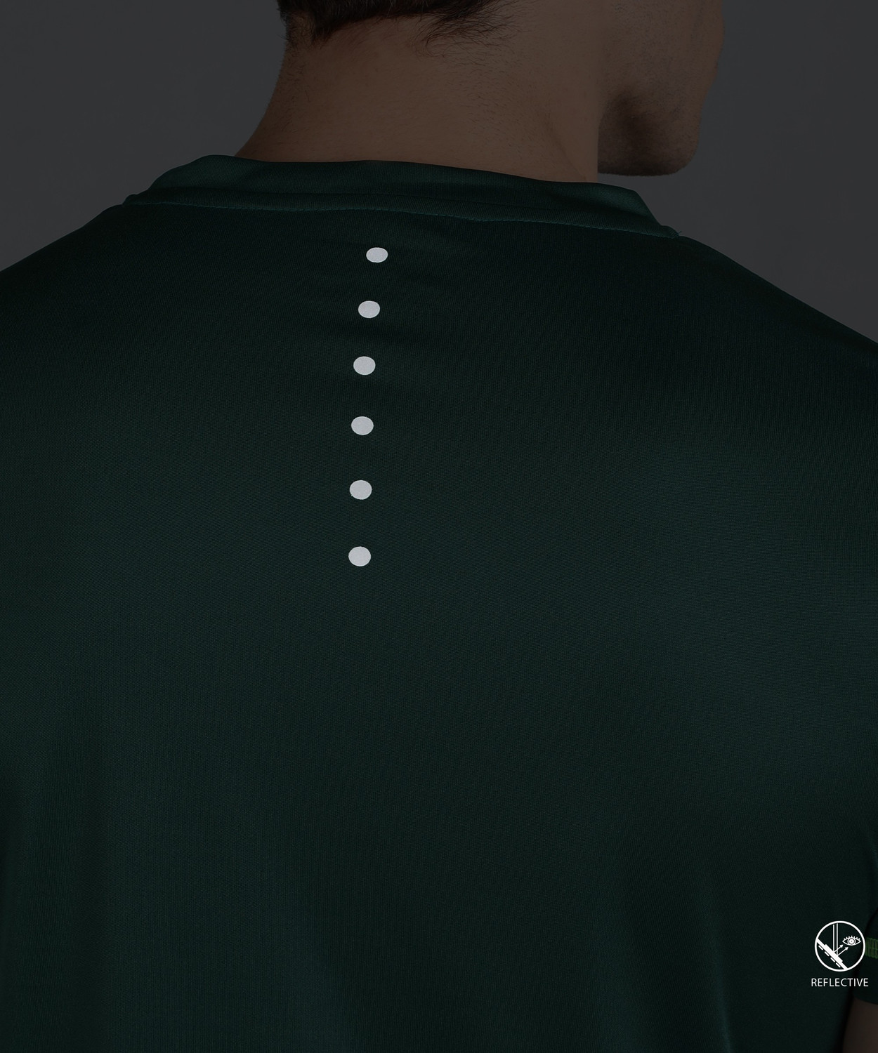 Image of Adrenex Printed Men Round Neck Green T-Shirt