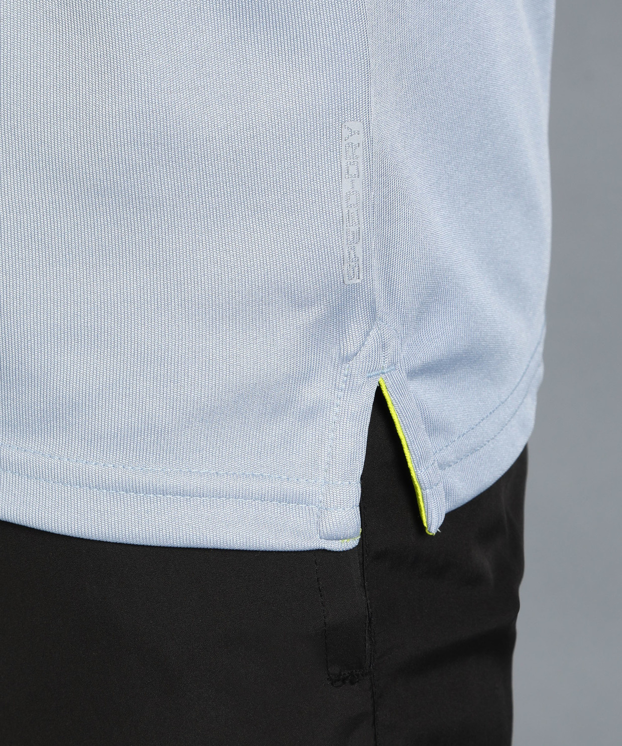 Image of Adrenex Solid Men Polo Neck Light Blue T-Shirt