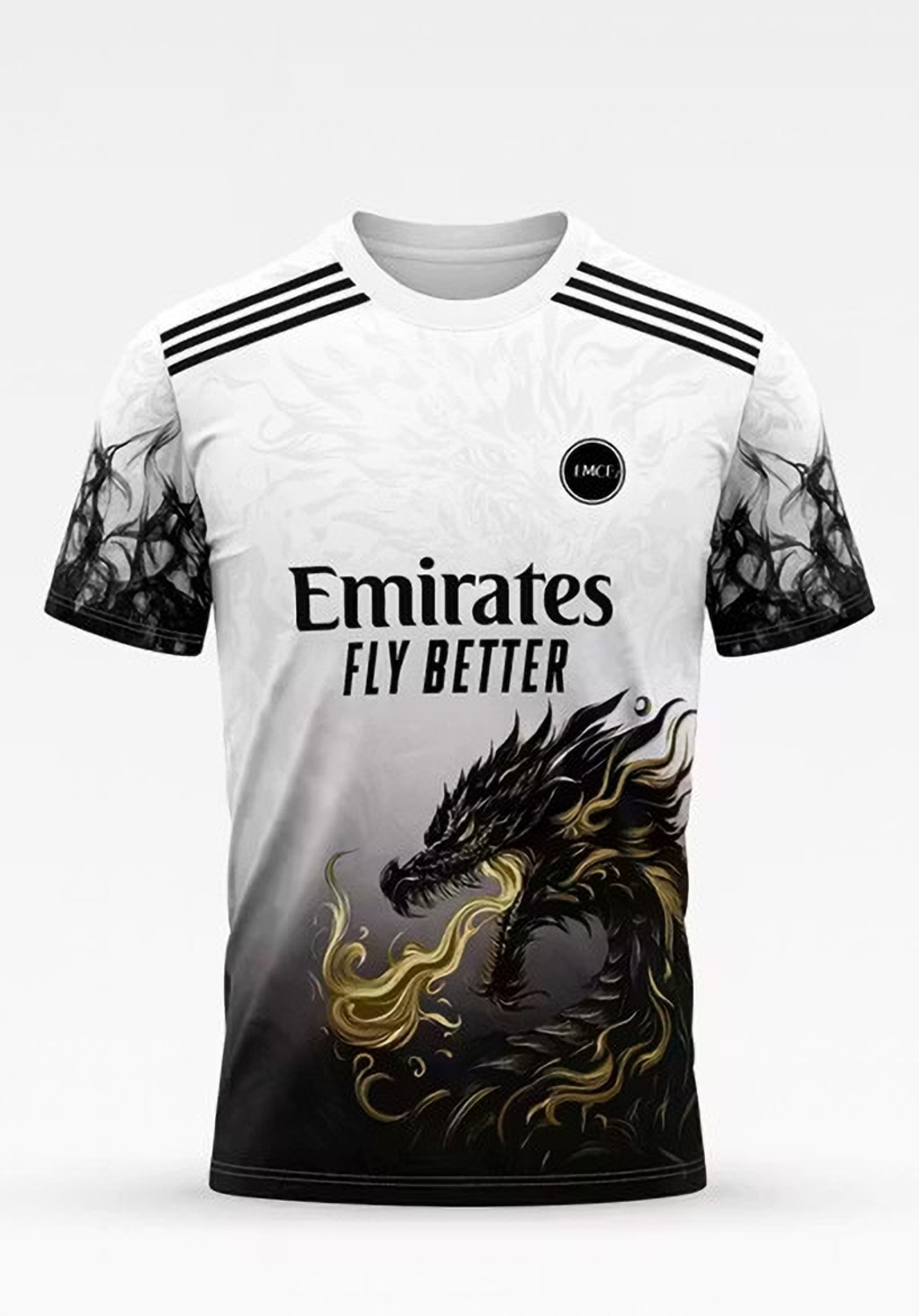 Image of Strivonsports Men Printed Round Neck Polyester Black T-Shirt