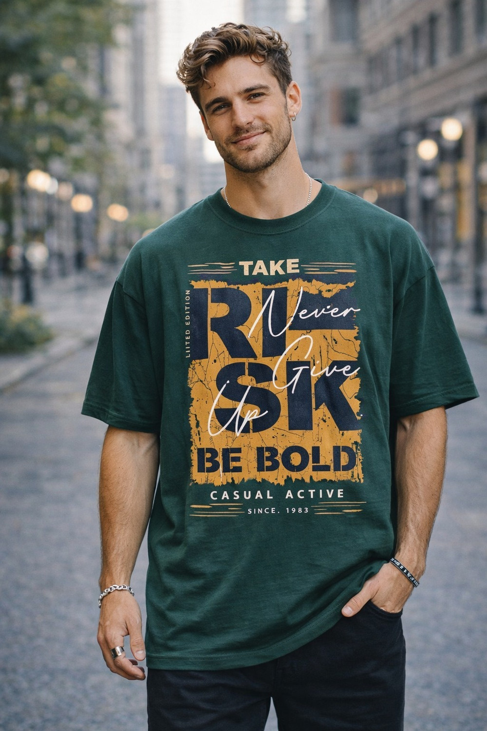 Image of HouseOfCommon Men Solid Polo Neck Cotton Blend Yellow T-Shirt