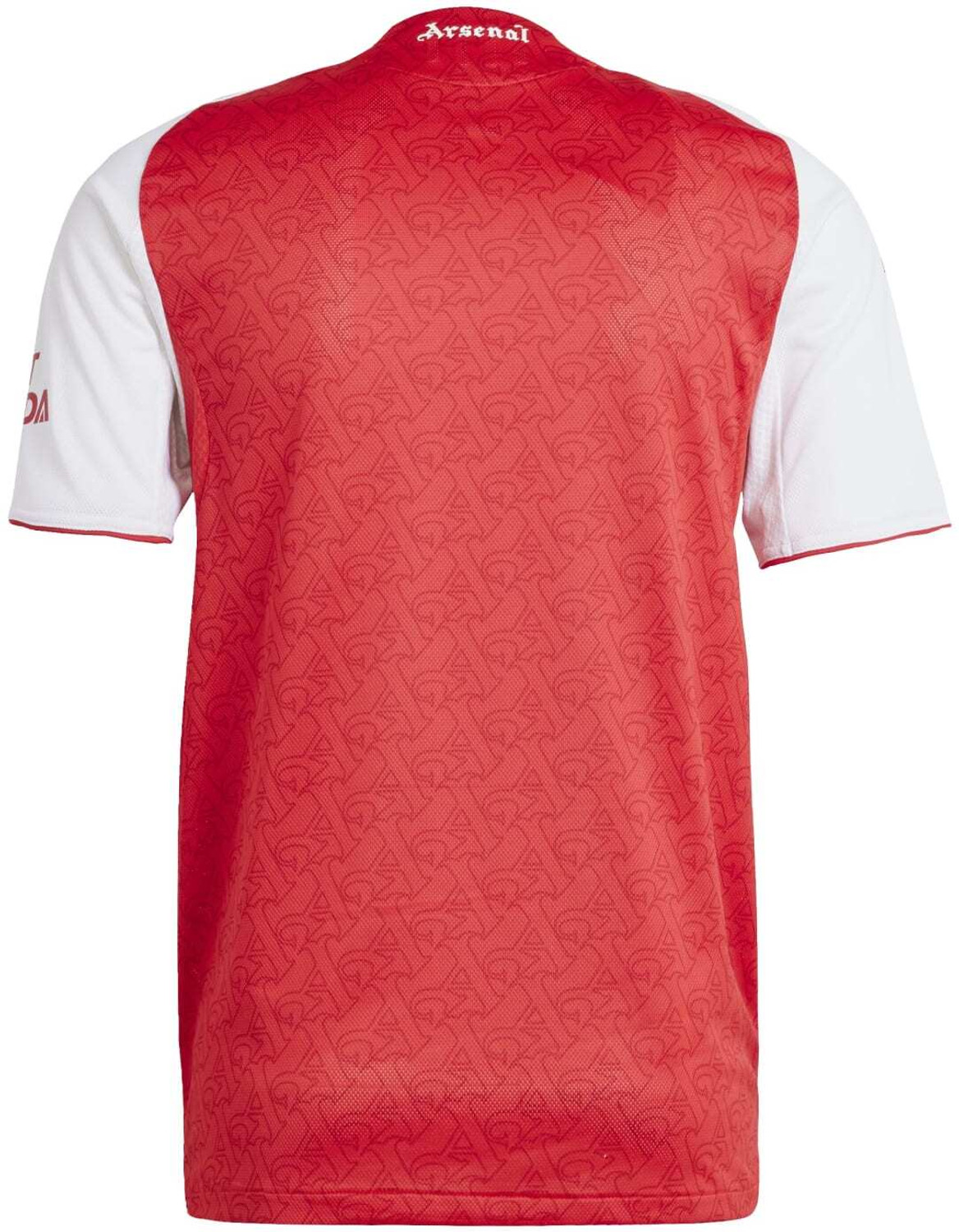 Image of adidas Men Printed Round Neck Cotton Blend Red, White T-Shirt