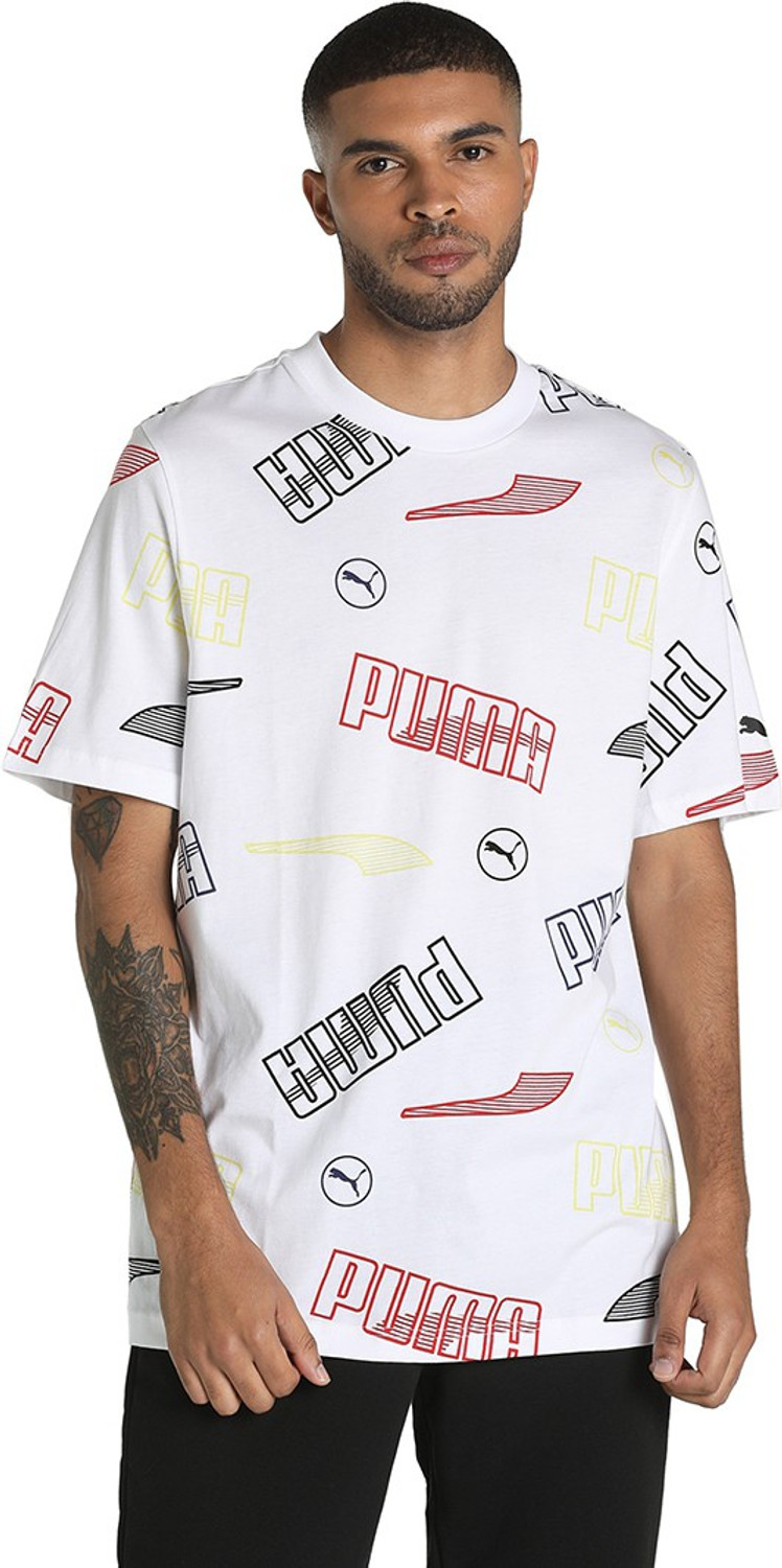 Puma white t shirt price online