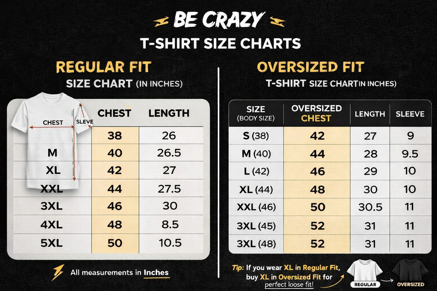 Image of Be Crazy Men Graphic Print Round Neck Cotton Blend Black T-Shirt
