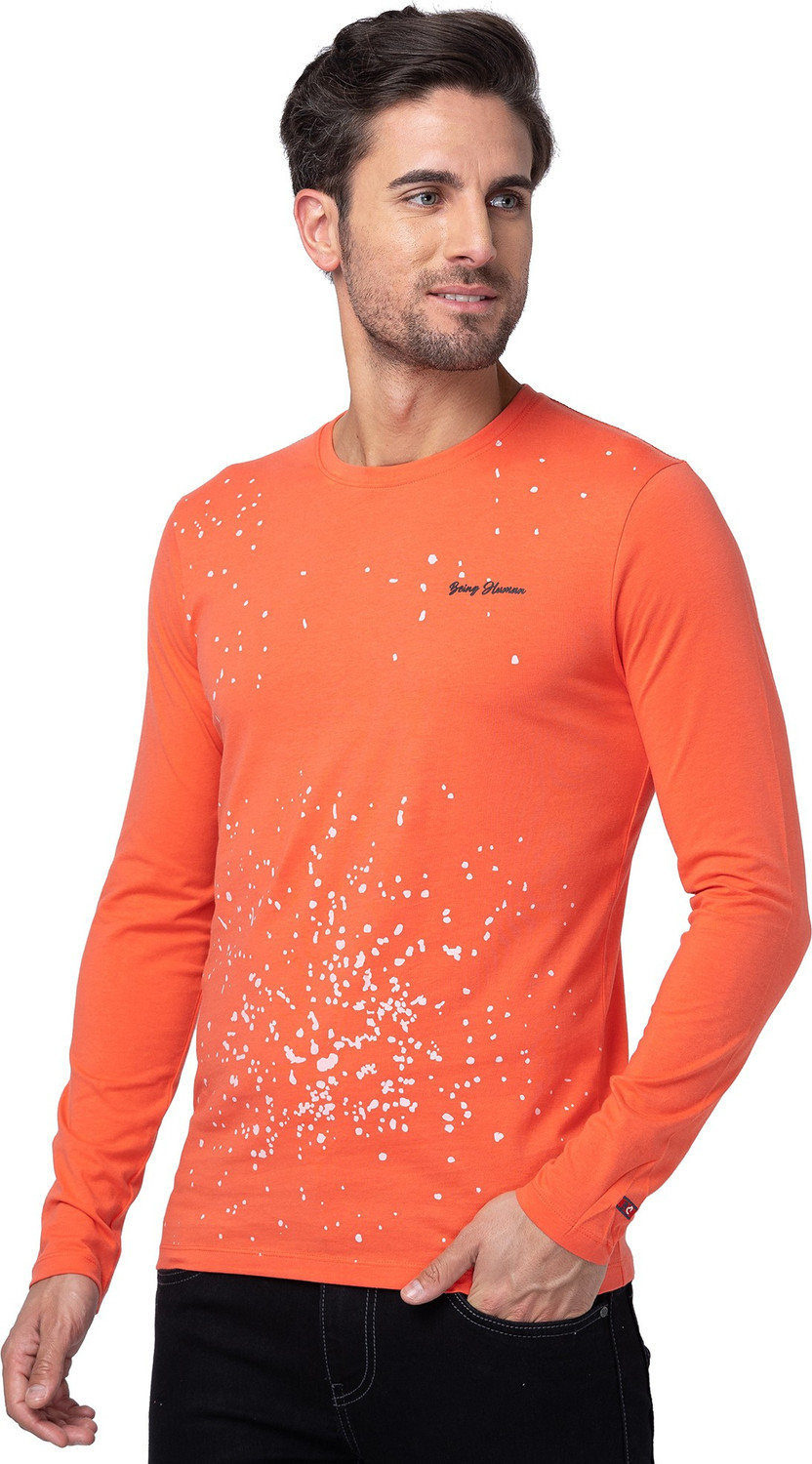 Being human store orange t shirt