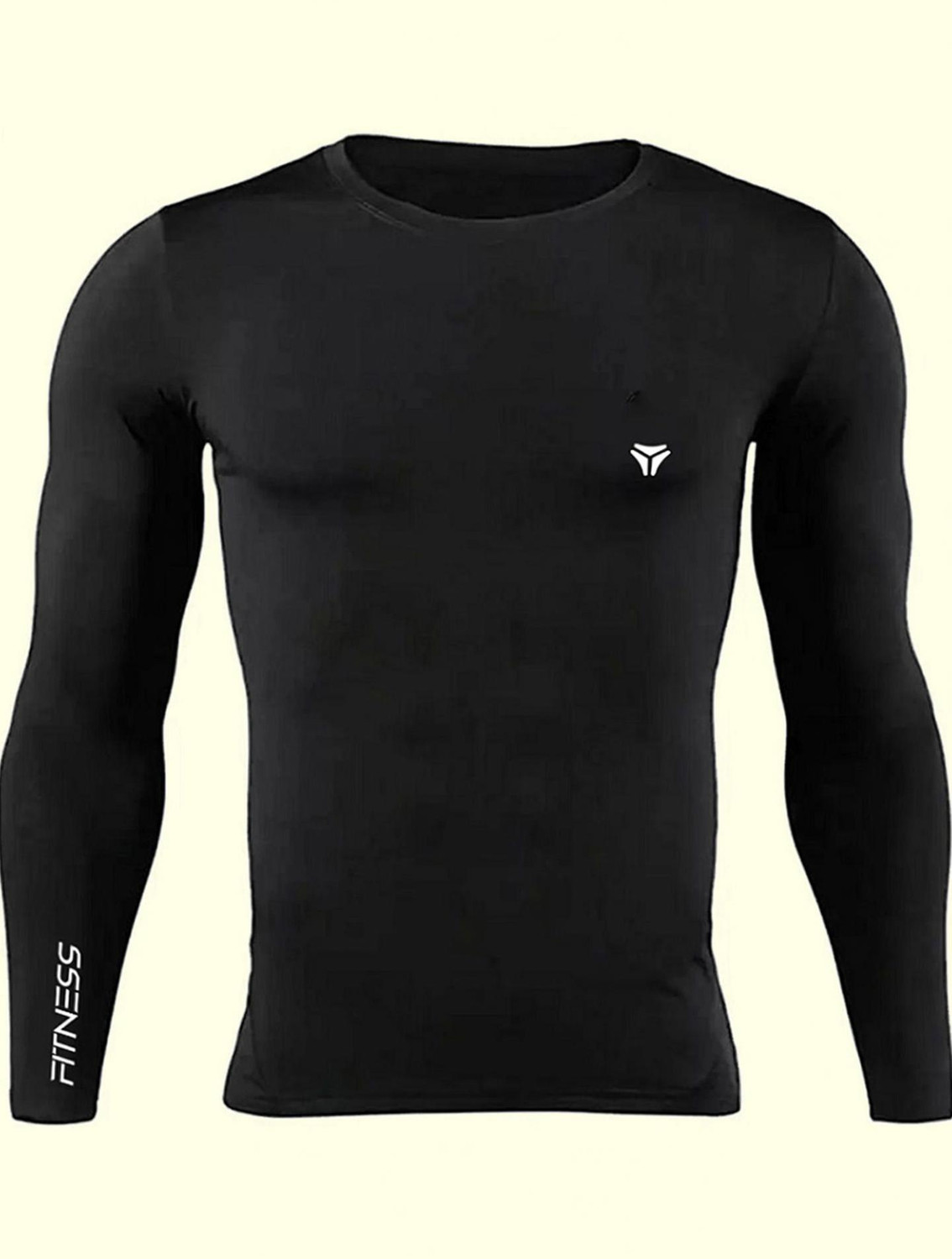 Kyk Solid Men Round Neck Black T-Shirt