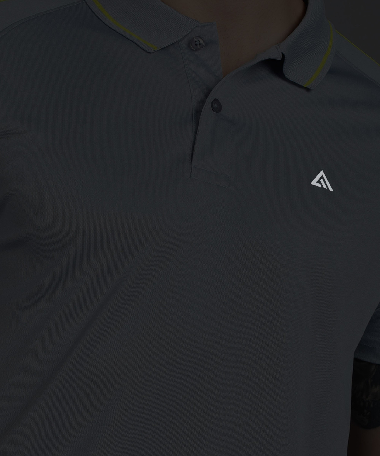 Image of Adrenex Solid Men Polo Neck Light Blue T-Shirt