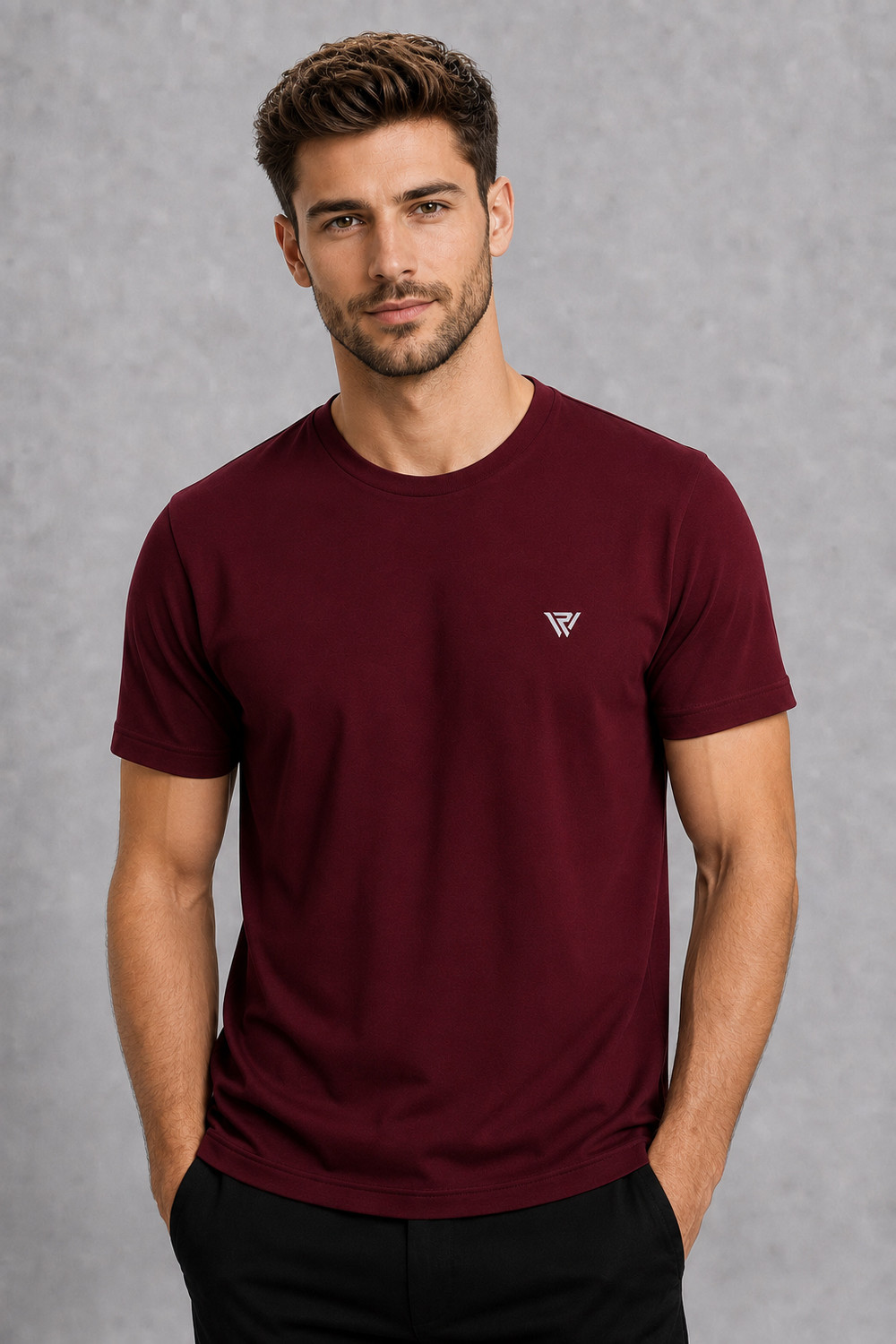 Image of Bullmer Pack of 2 Men Printed Round Neck Cotton Blend Multicolor T-Shirt