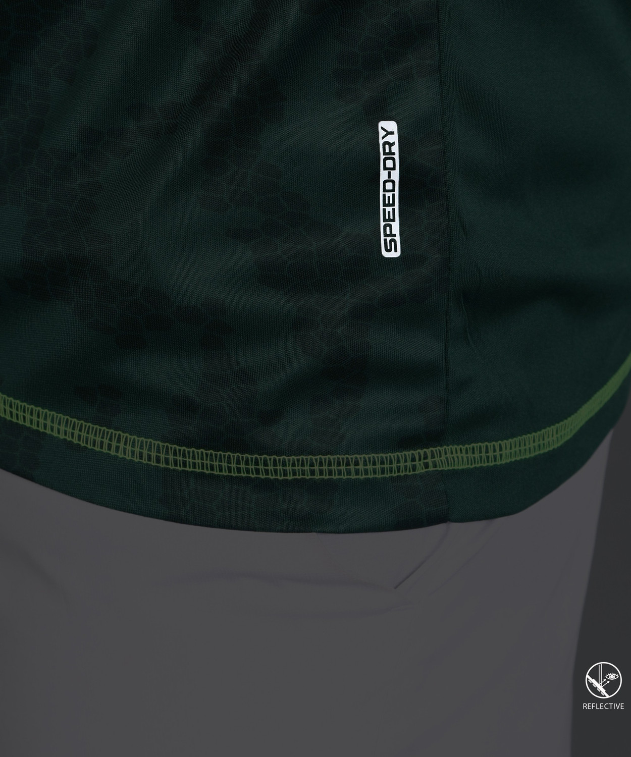 Image of Adrenex Printed Men Round Neck Green T-Shirt