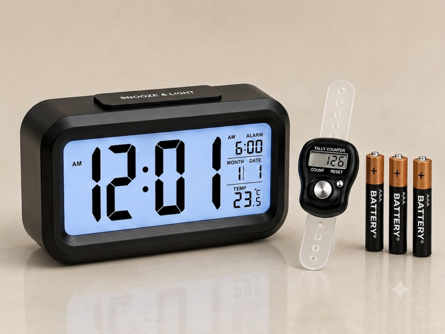 AERYS Digital Black Clock thumbnail 6