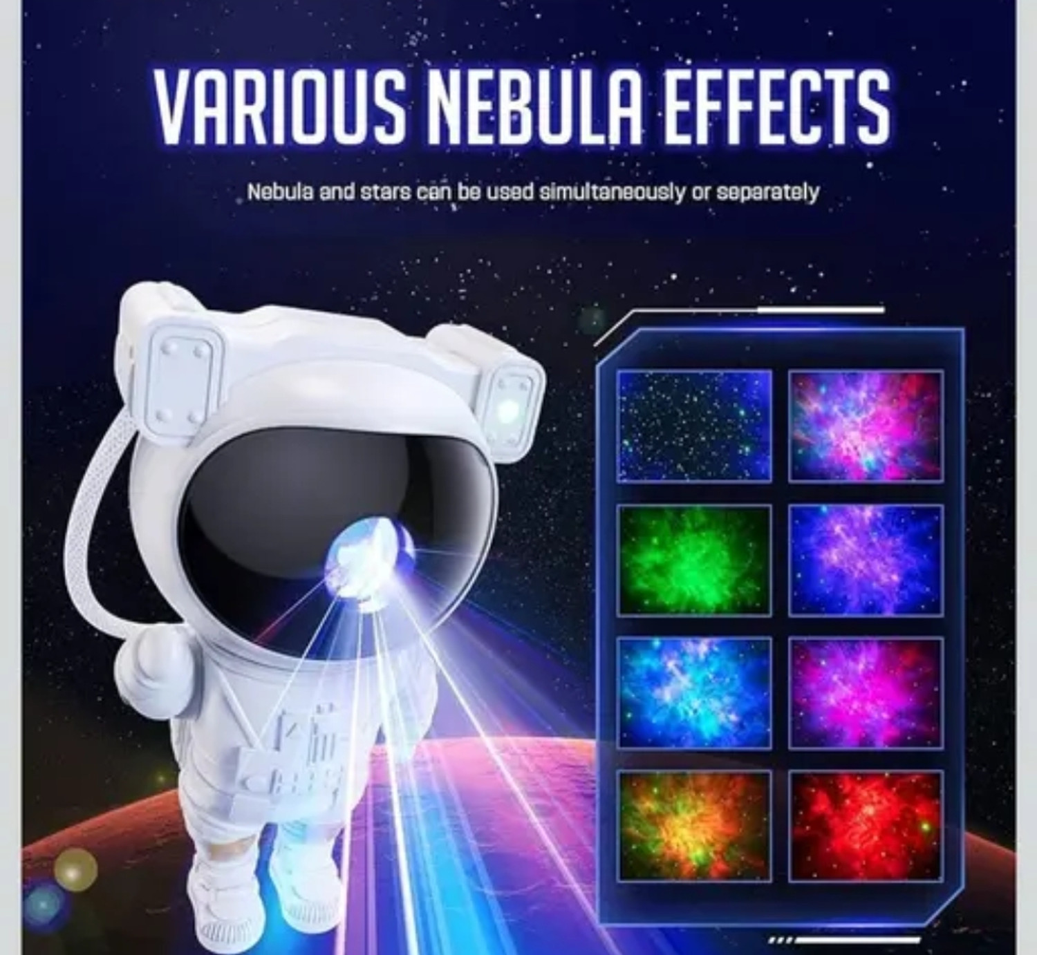 Image of Robot Astronet Star Lamp Robot astronet night lamp Night Lamp (11 cm, White)