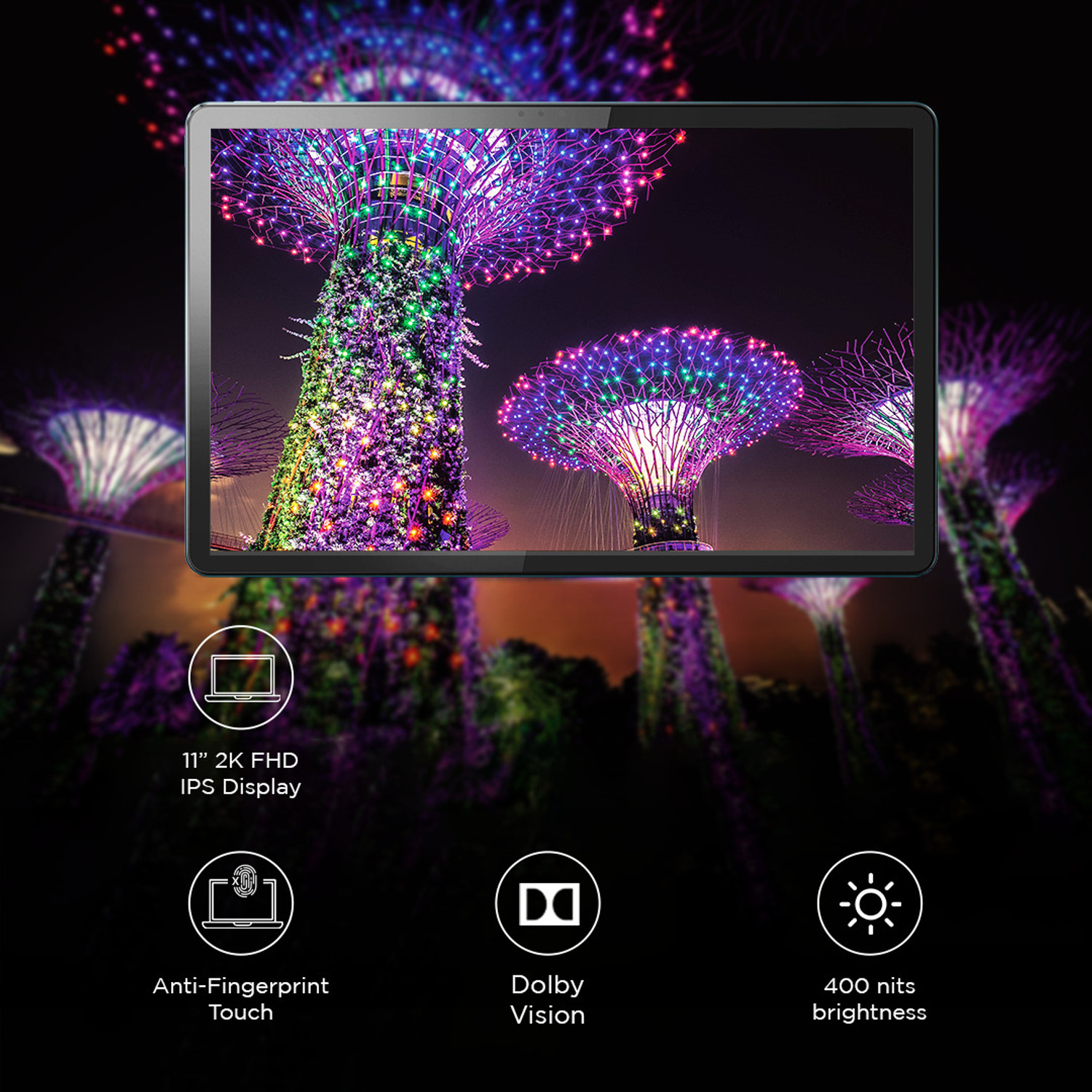 Image of Lenovo Tab P11 5G 8 GB RAM 256 GB ROM 11.0 inch with Wi-Fi+5G Qualcomm Snapdragon 750G Tablet (Storm Grey)