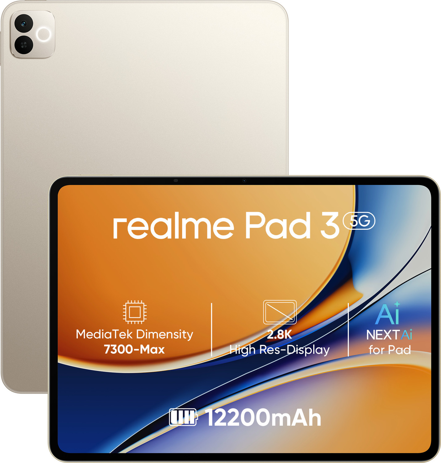 realme Pad 3 with biggest battery in segment 8 GB RAM 128 GB ROM 11.6 