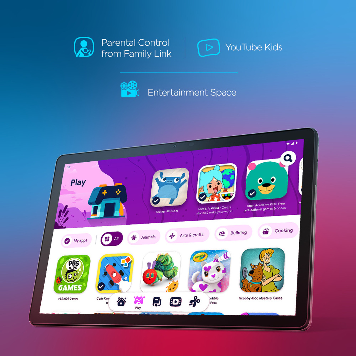 Image of Lenovo Tab M10 FHD 3rd Gen 4 GB RAM 64 GB ROM 10.1 inch with 4G Unisoc T610 Octa Core Processor Tablet (Storm Grey)