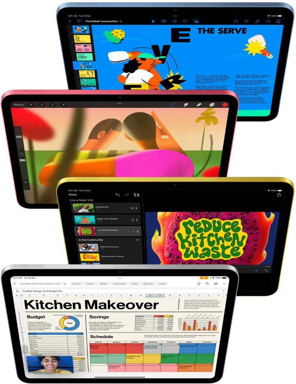 Image of Apple iPad (10th Gen) 64 GB ROM 10.9 inch with Wi-Fi Only A14 Bionic Chip (Pink)