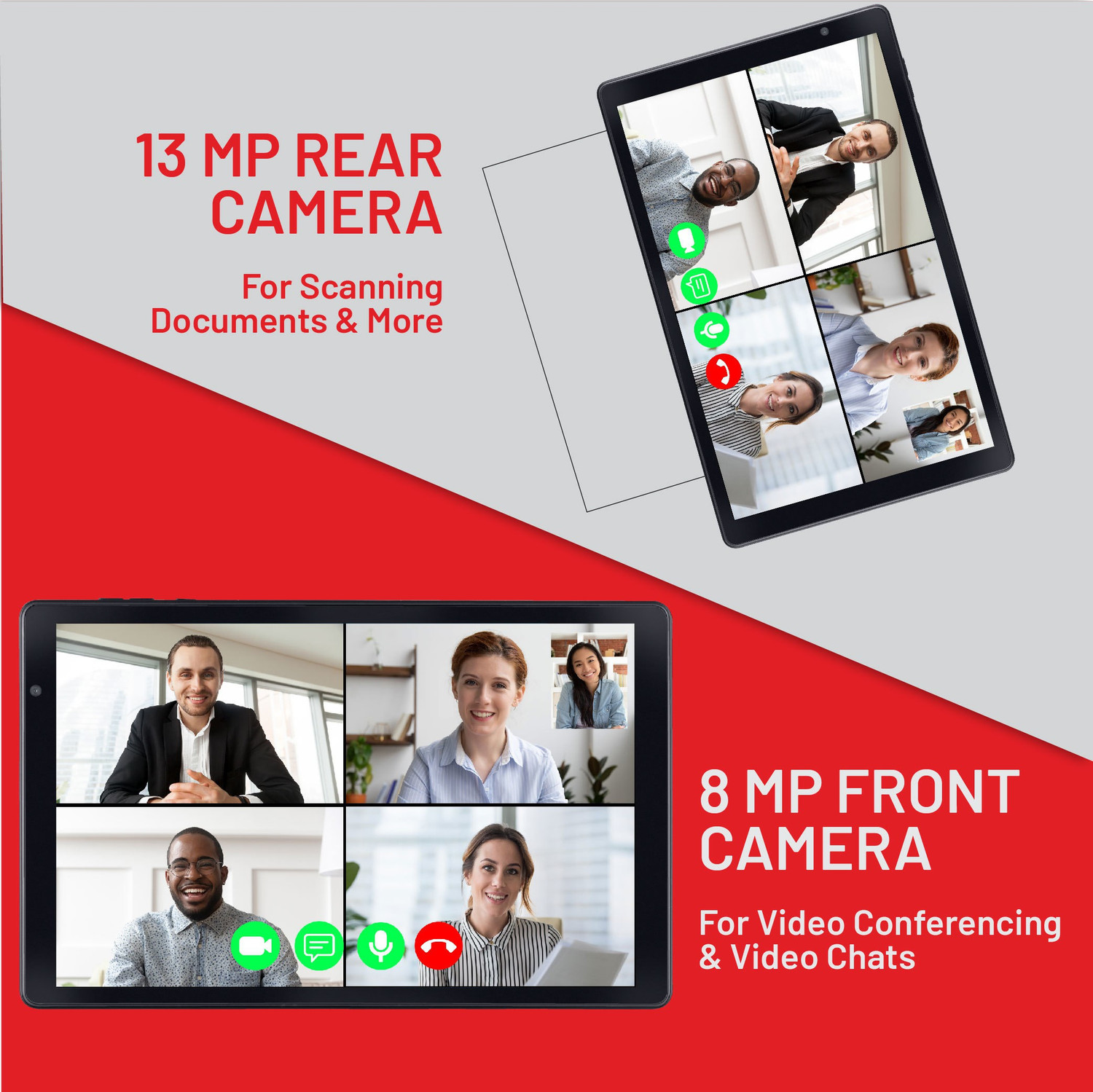 Image of iball iTAB Moviez Pro 4 GB RAM 64 GB ROM 10.1 inch with 4G SC9863A Octa Core Cortex A55 (1.6 GHz + 1.2 GHz) Tablet (Coal Black)