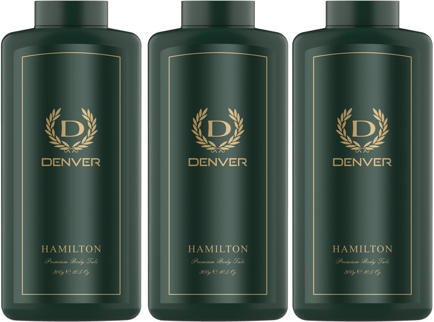 Denver Hamilton Premium Body Talc Combo - 3 × 300 g Pack