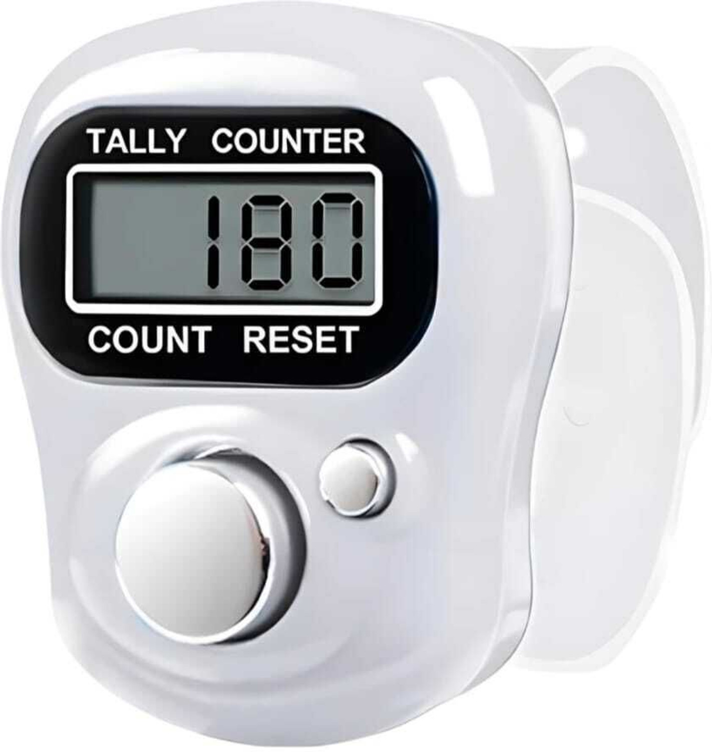 Image of DEGNO Digital hand tally counter name jaap chanting counting machine name jap counter Digital Tally Counter (Silver, Blue, Black Pack of 1)
