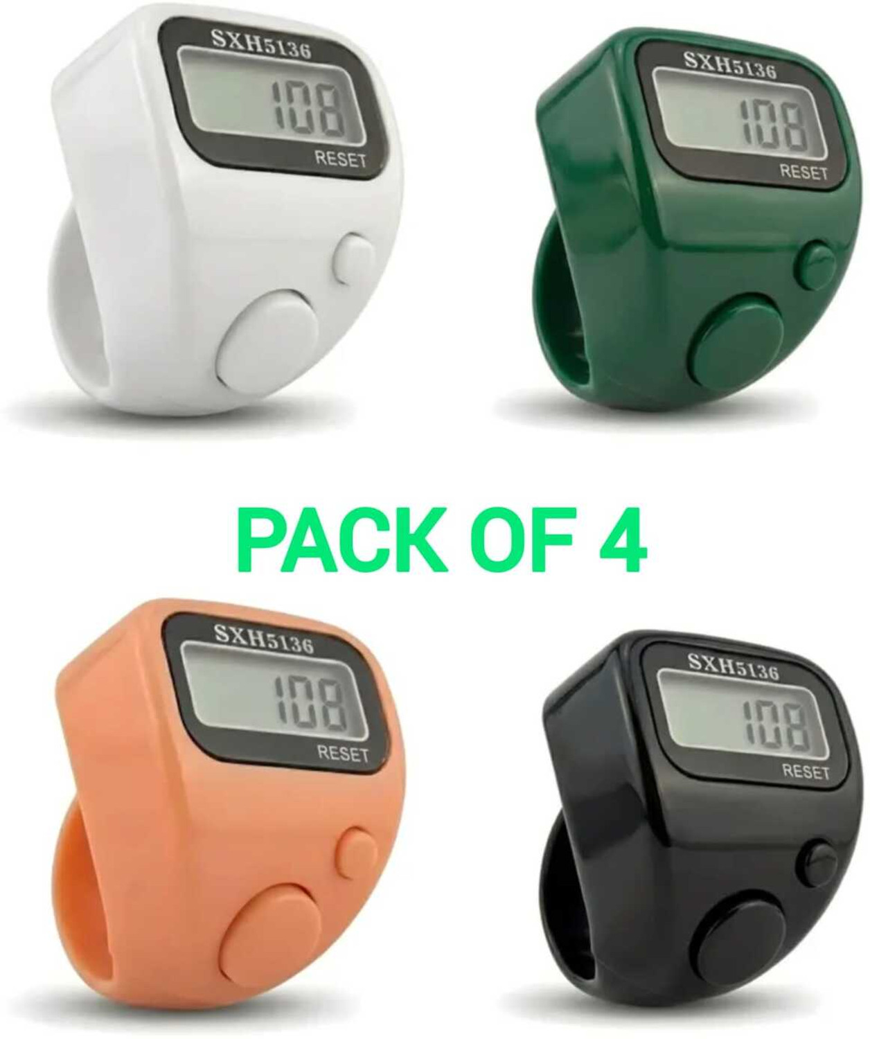 Image of DEGNO Digital hand tally counter name jaap chanting counting machine name jap counter Digital Tally Counter (Silver, Blue, Black Pack of 1)