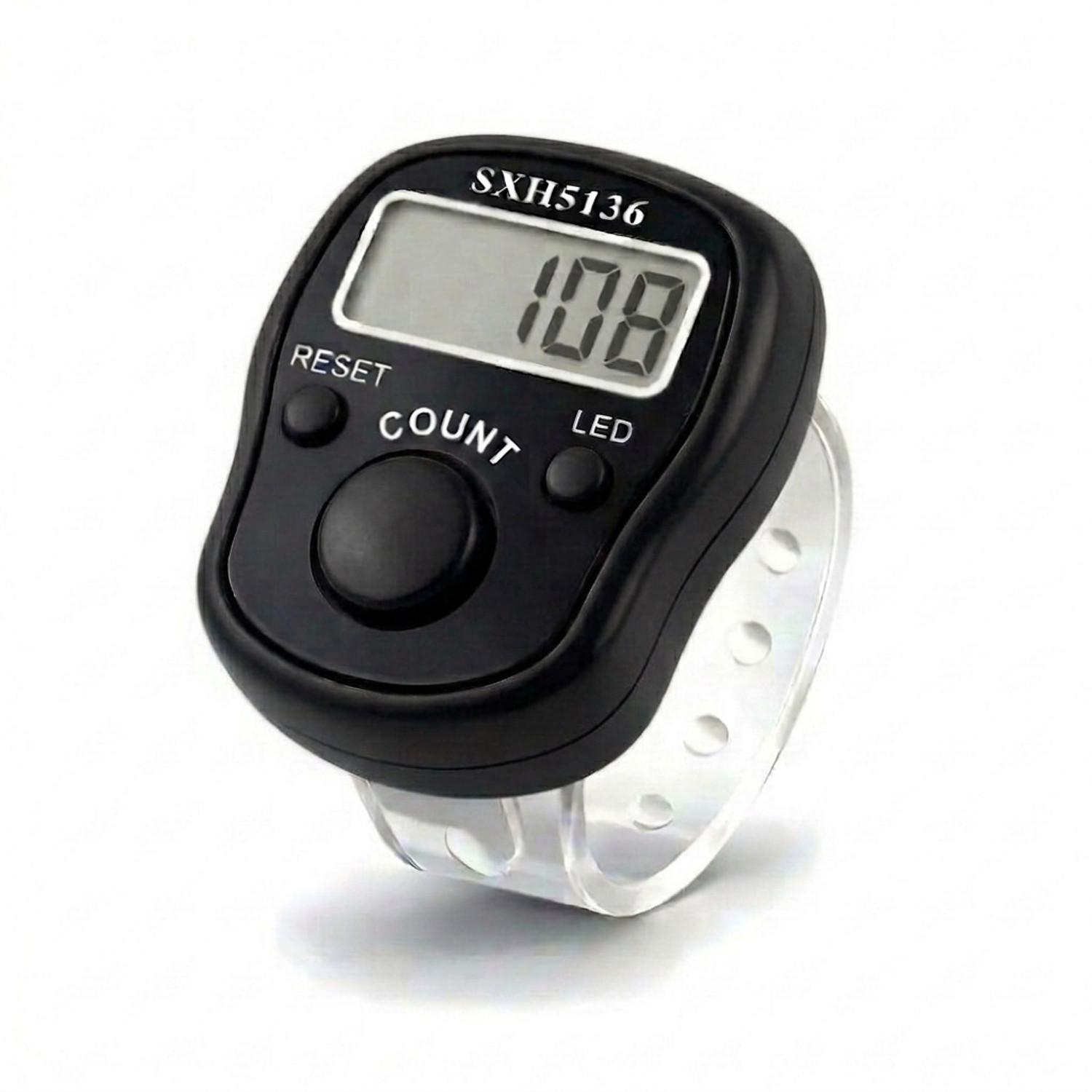 Image of DEGNO Digital hand tally counter name jaap chanting counting machine name jap counter Digital Tally Counter (Silver, Blue, Black Pack of 1)