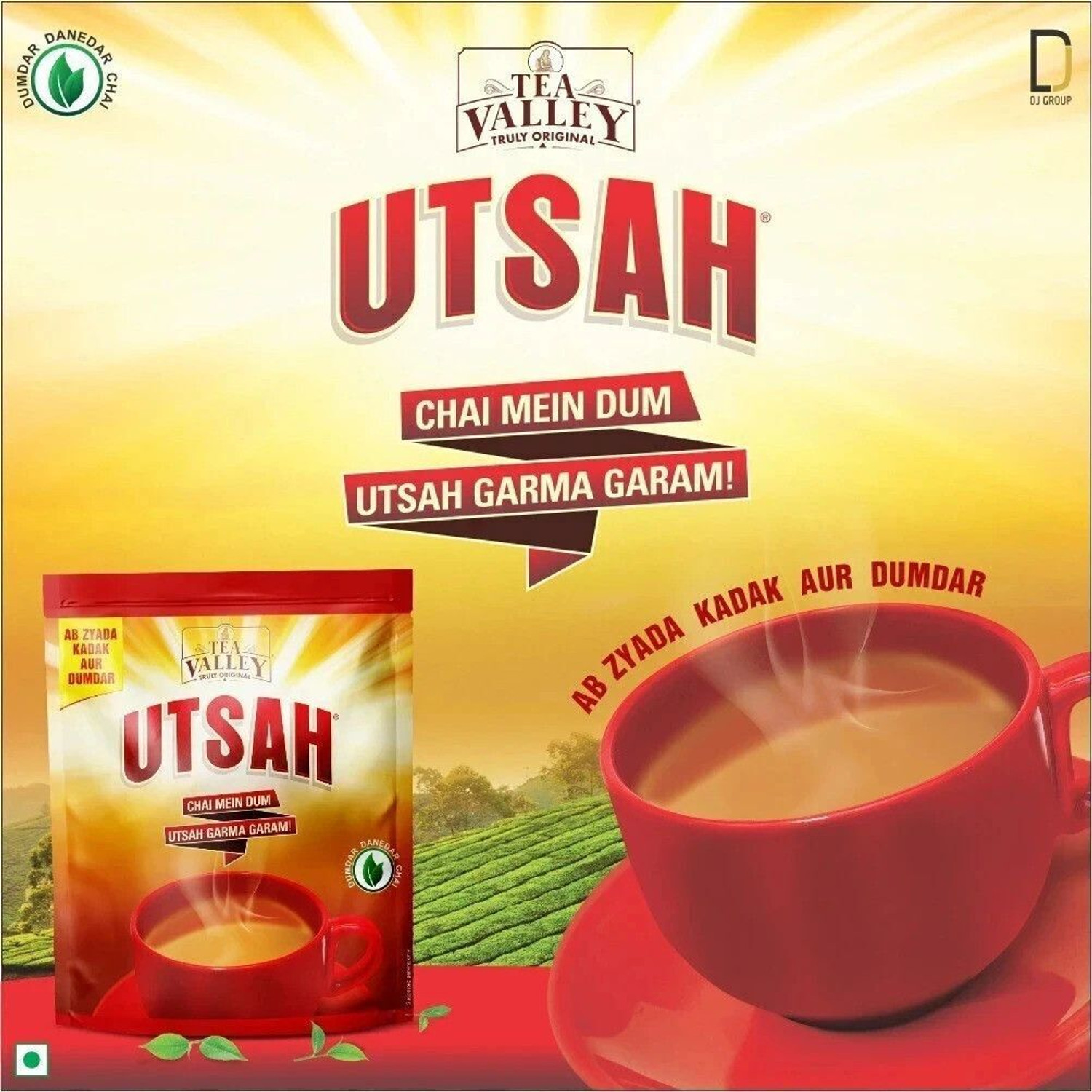 Tea Valley Utsah 1000g Tea Pouch – Premium Assam Blend