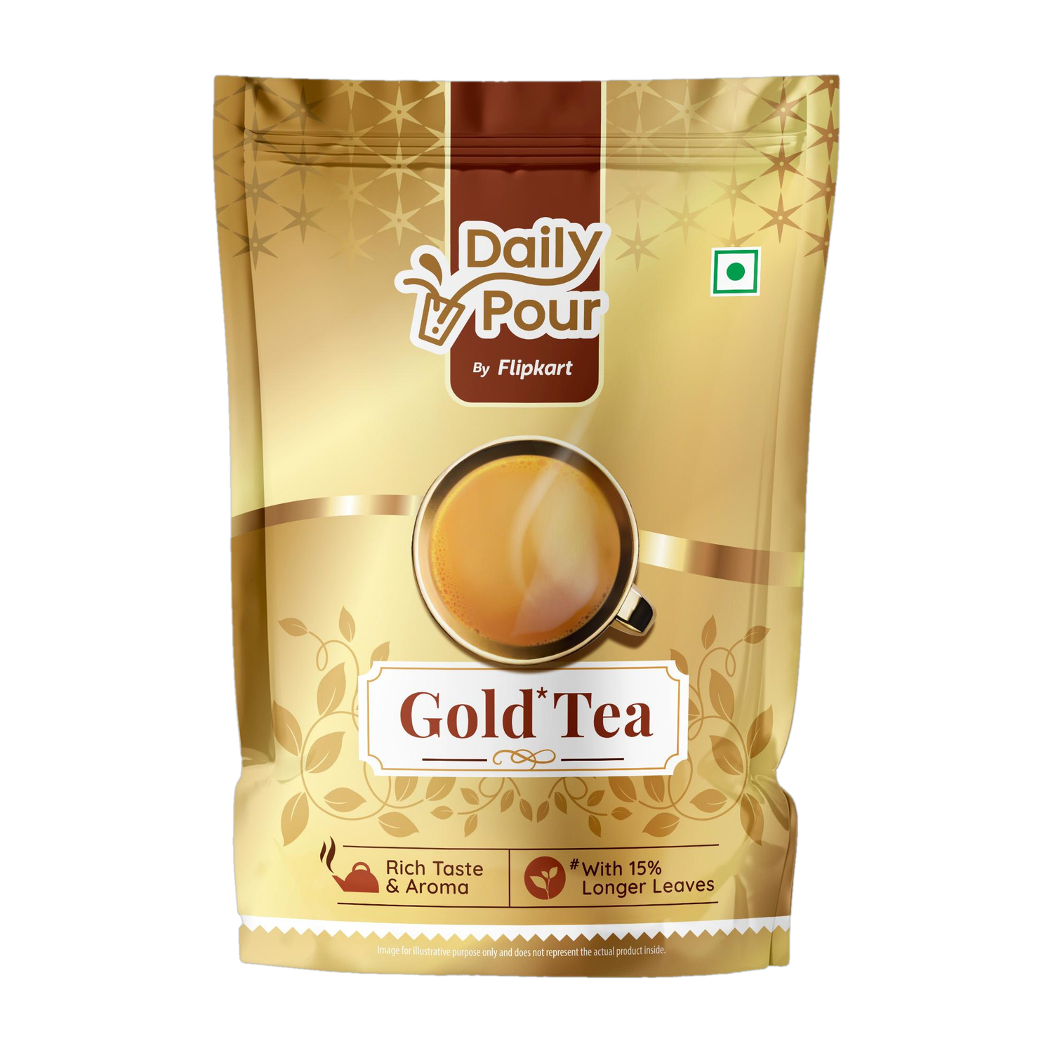 Daily Pour by Flipkart Gold Tea with 15% Long Leaves Black Tea Pouch