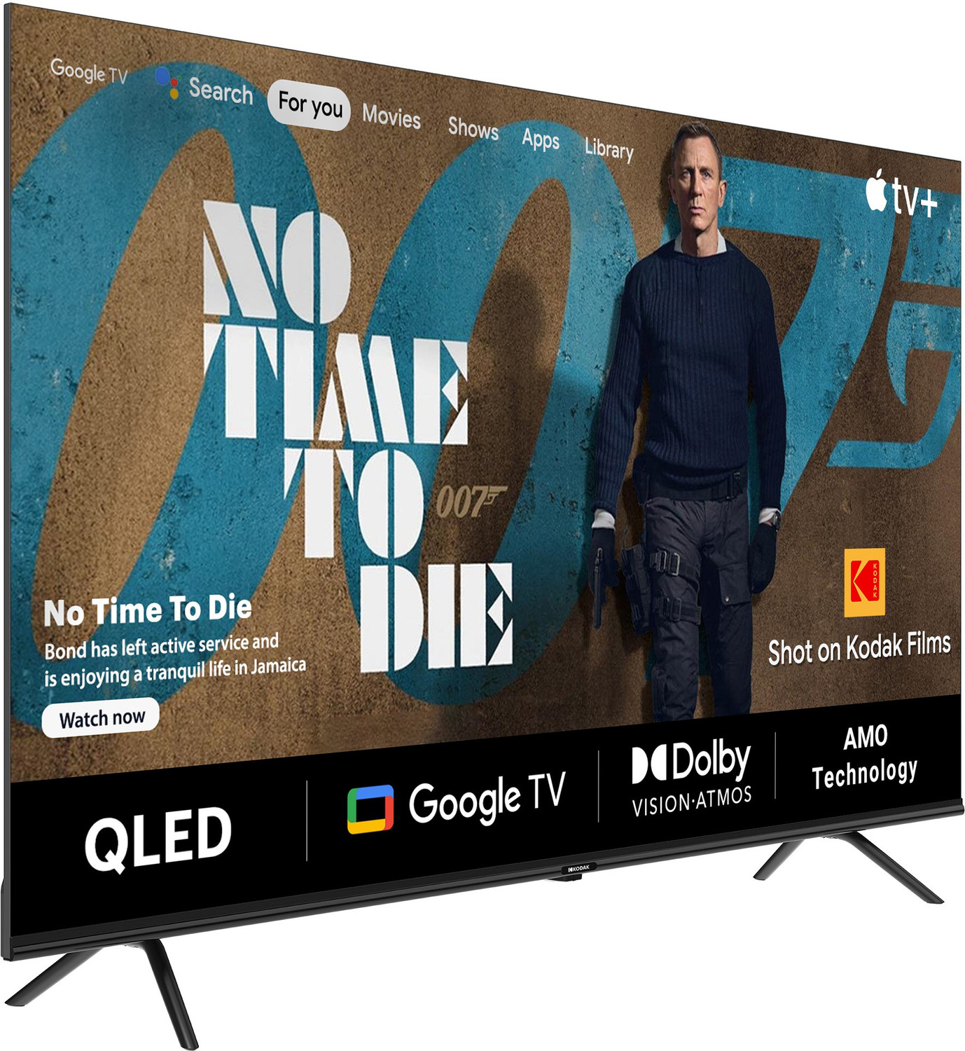 Image of KODAK 126 cm (50 inch) QLED Ultra HD (4K) Smart Google TV with Dolby Atmos | HDR 10 | 40W Sound Output | DTS Trusurround | Google Assistant | Dual Band Wi-Fi