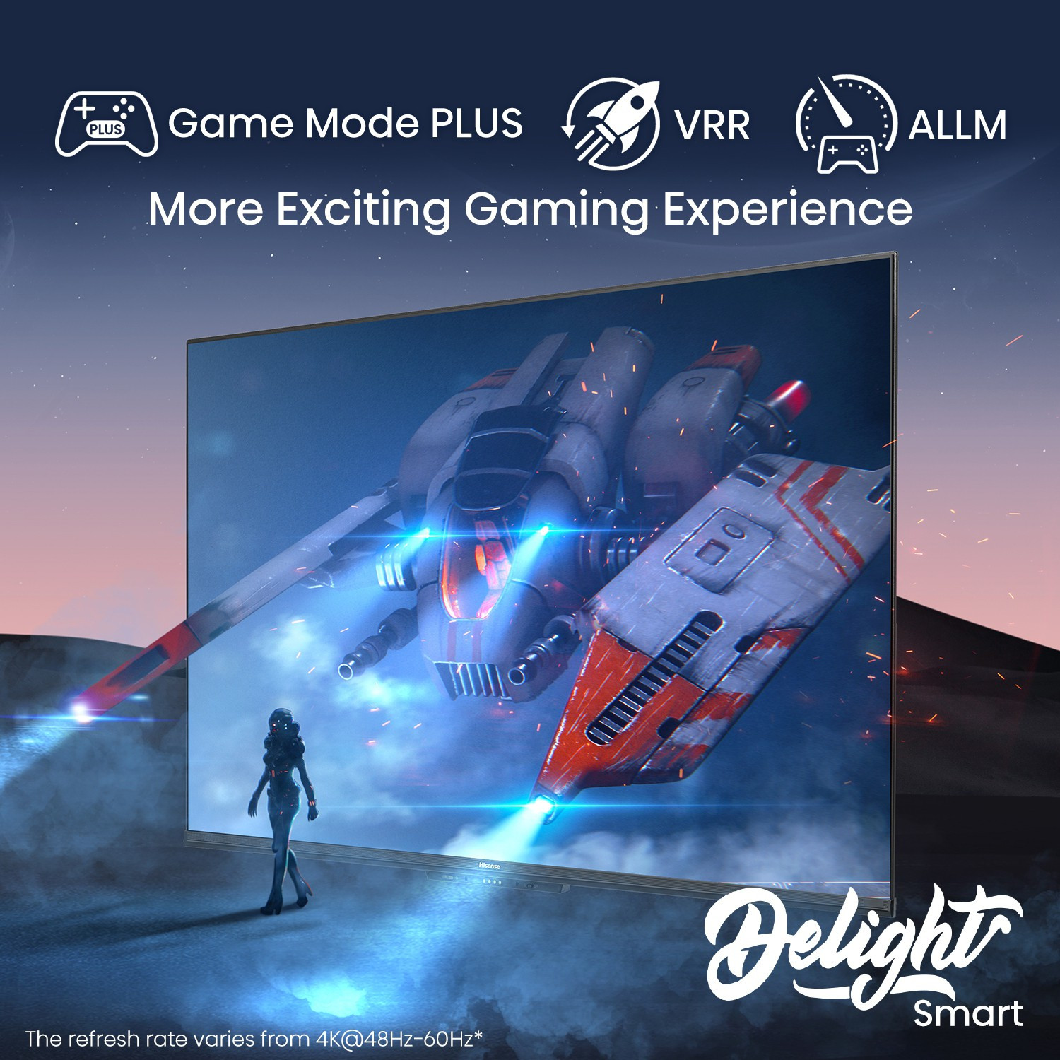 Image of Hisense A6H 108 cm (43 inch) Ultra HD (4K) LED Smart Google TV with Hands Free Voice Control, Dolby Vision and Atmos