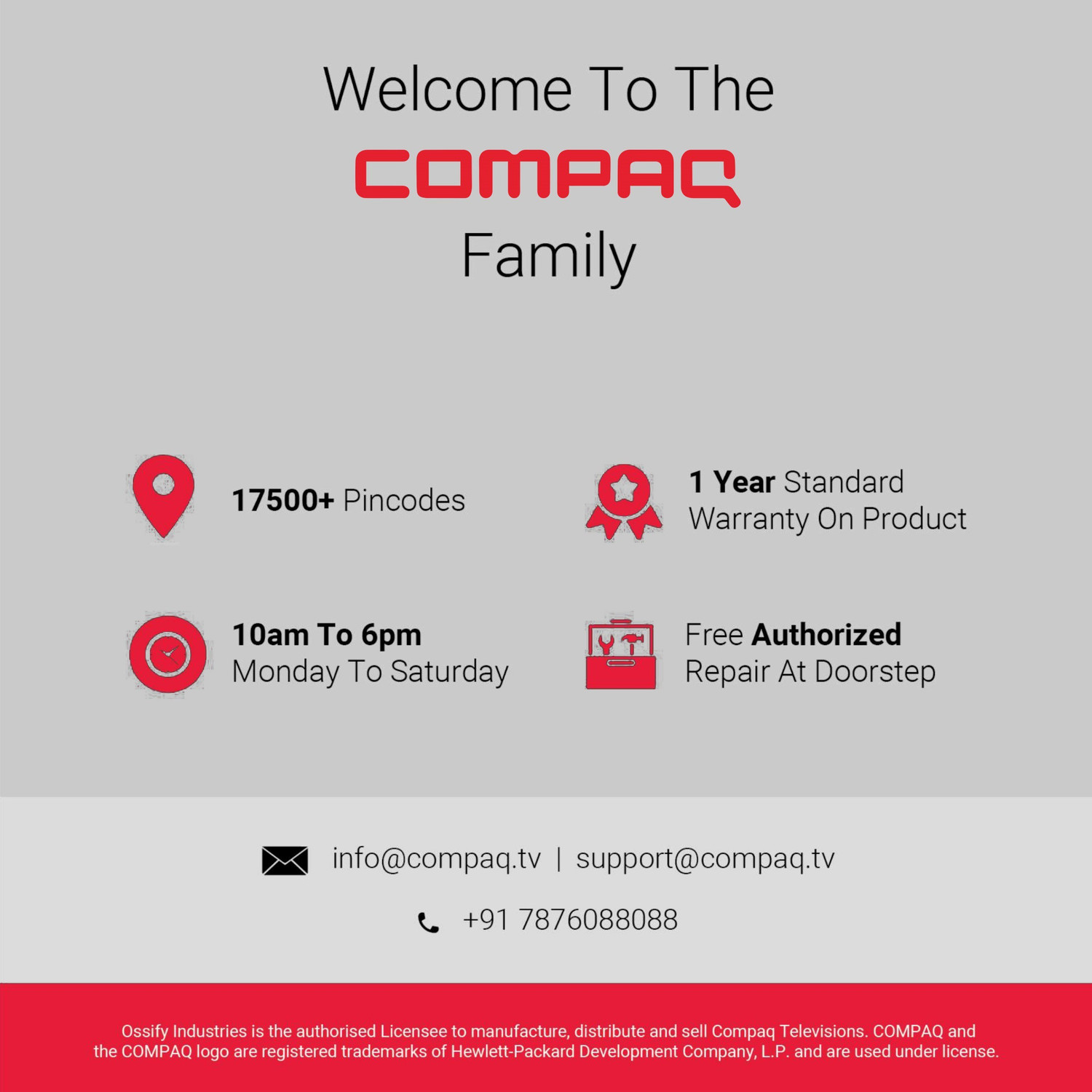 Image of Compaq 127 cm (50 inch) Ultra HD (4K) LED Smart Android TV (CQ5000UHDAB)