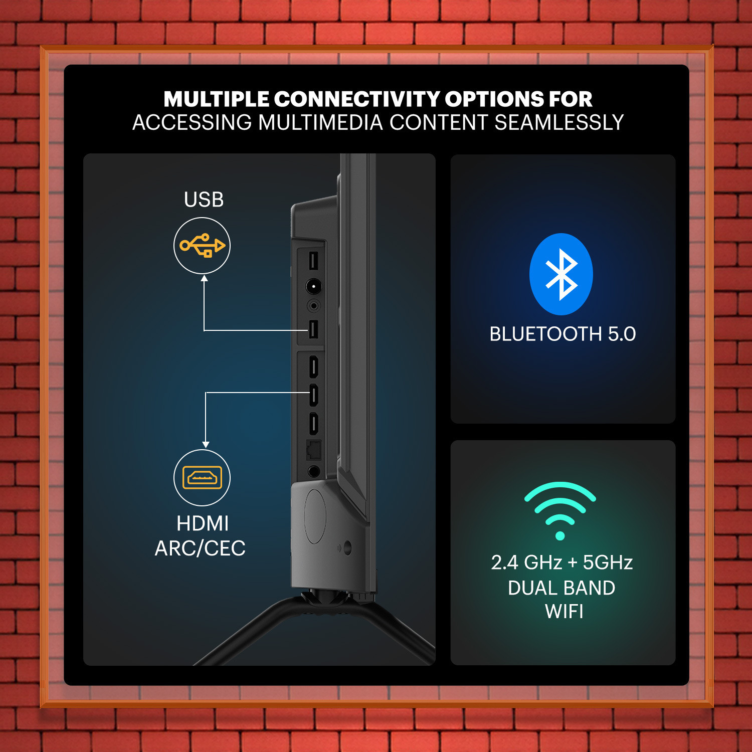 Image of KODAK 164 cm (65 inch) Ultra HD (4K) LED Smart Google TV with Dolby Atmos and Dolby Vision 65CAPRO5099 (65CAPRO5099)